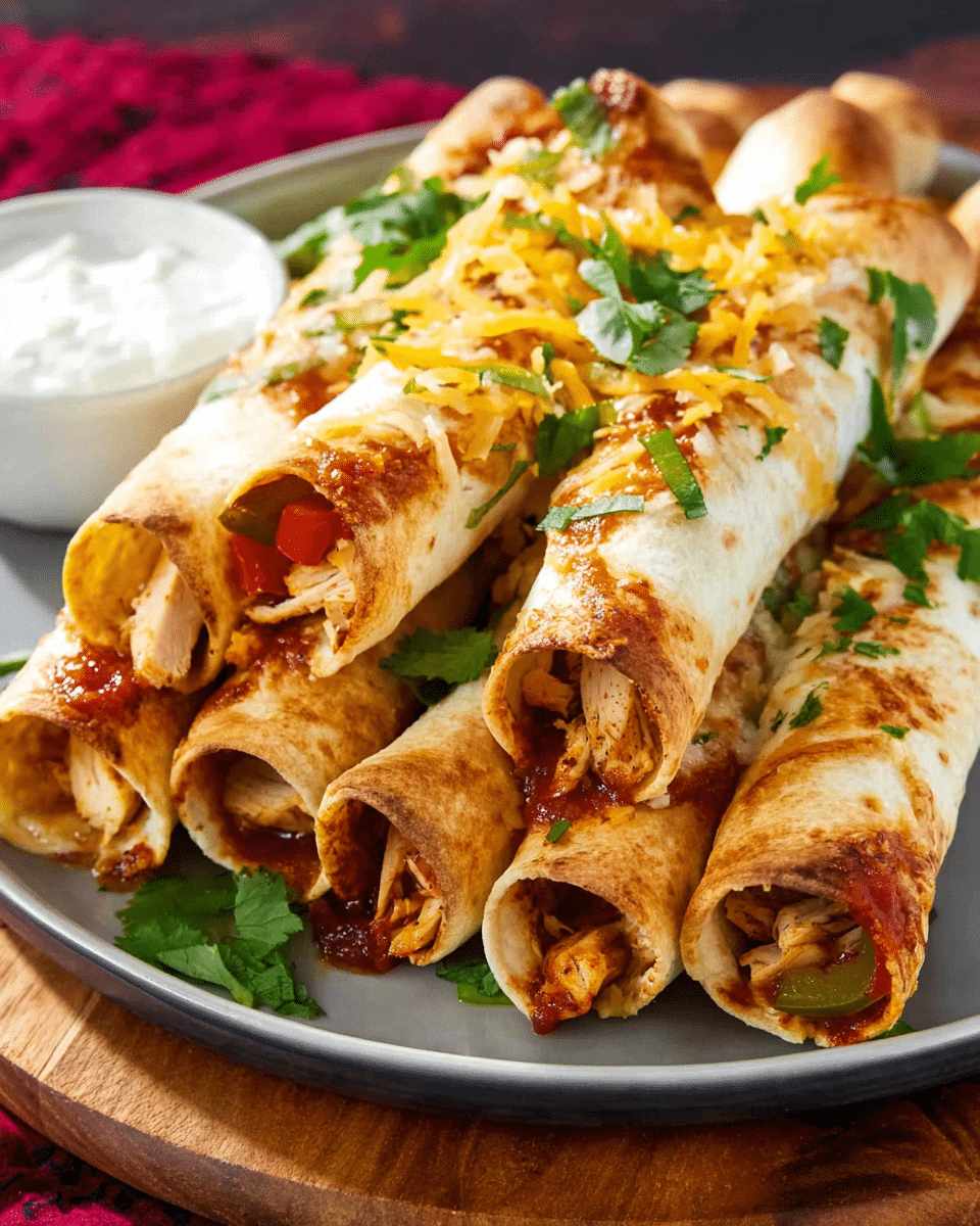 Chicken Fajita Taquitos