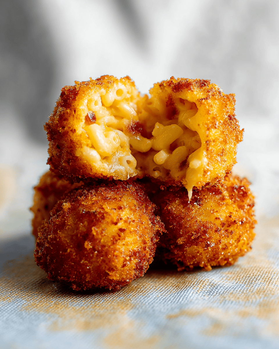 Deep Fried Mac and Cheese Balls