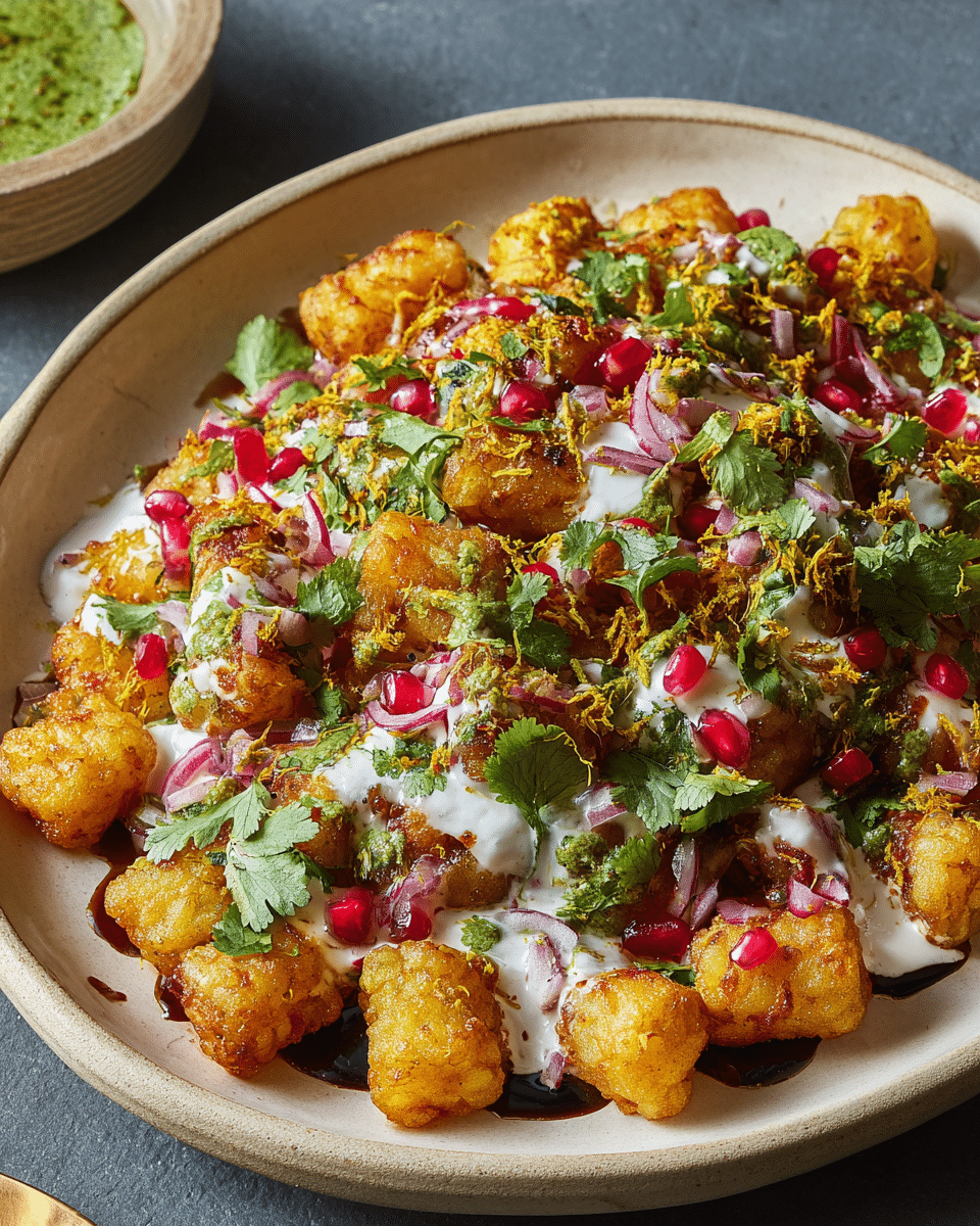 Tater Tot Chaat