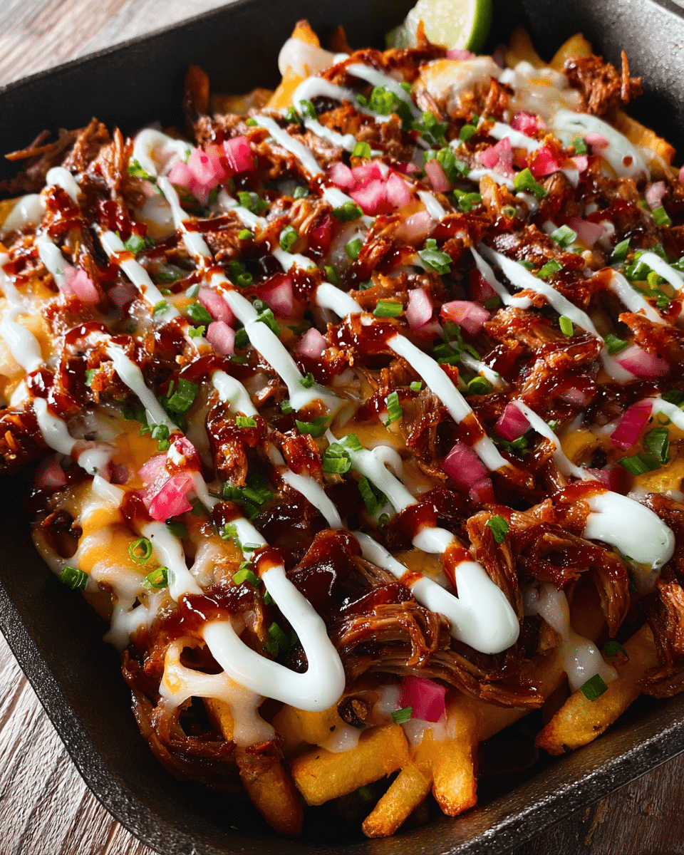 BBQ Pork Loaded Fries