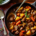 Bison Stew with Root Vegetables