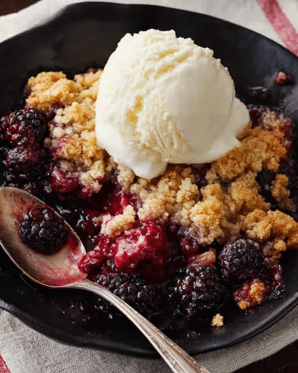 Blackberry Cobbler for Two