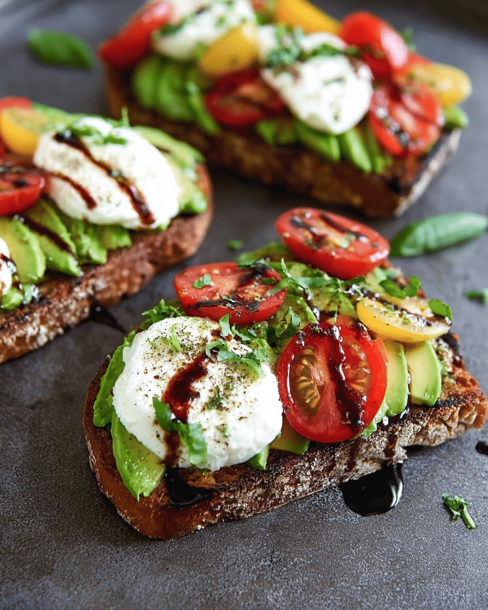 Caprese Avocado Toast