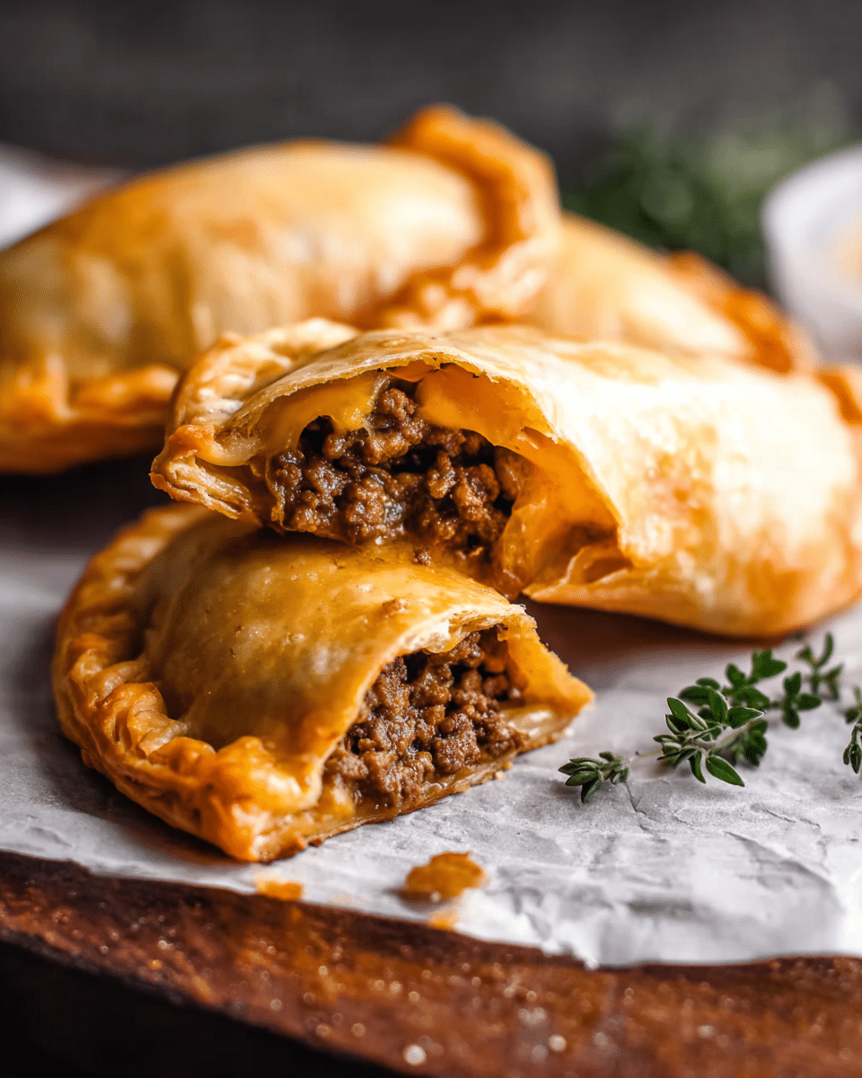 Cheesy Beef Empanadas