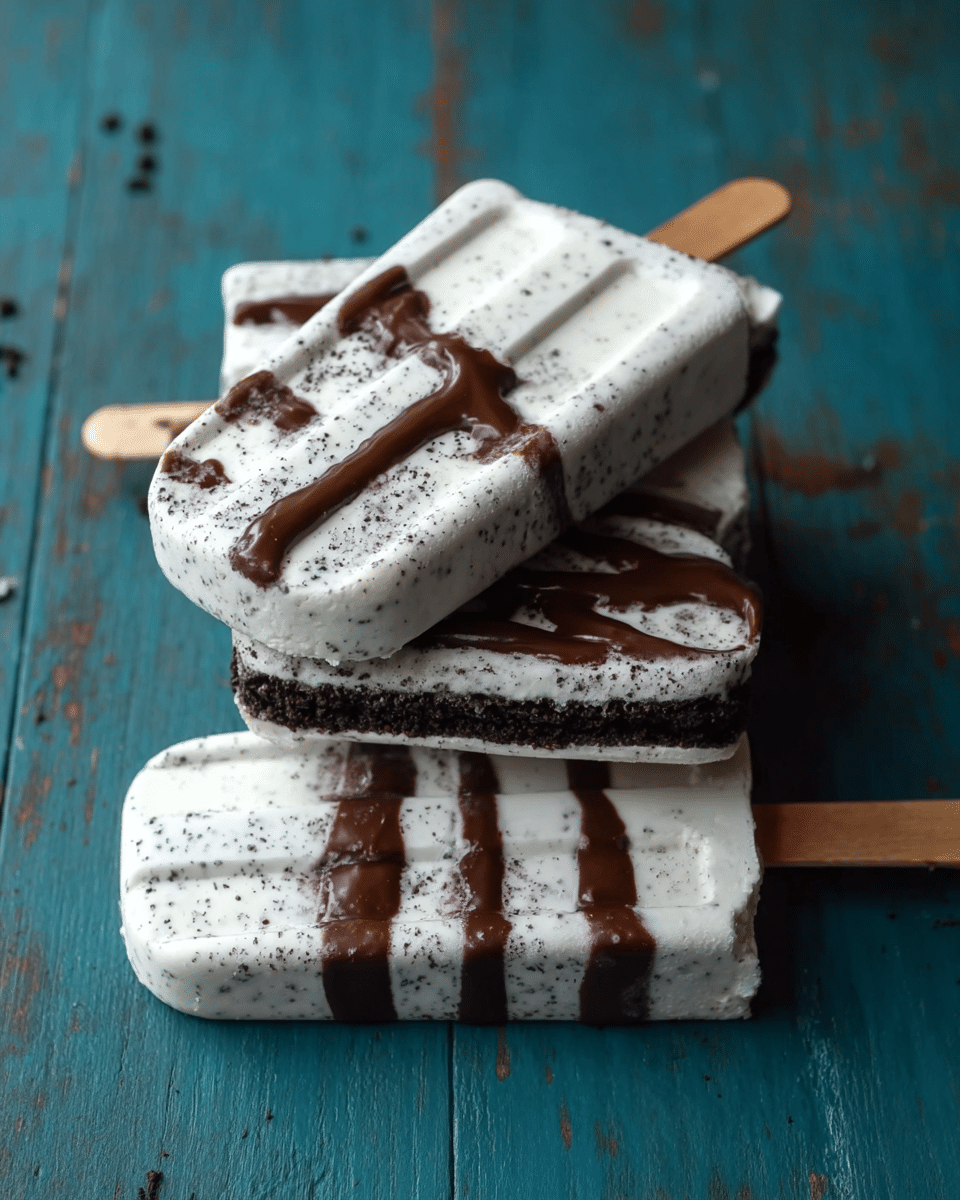 Cookies and Coconut Cream Popsicles