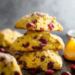 Cranberry Cornmeal Orange Scones