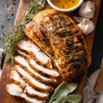 Garlic Herb Smoked Turkey Breast