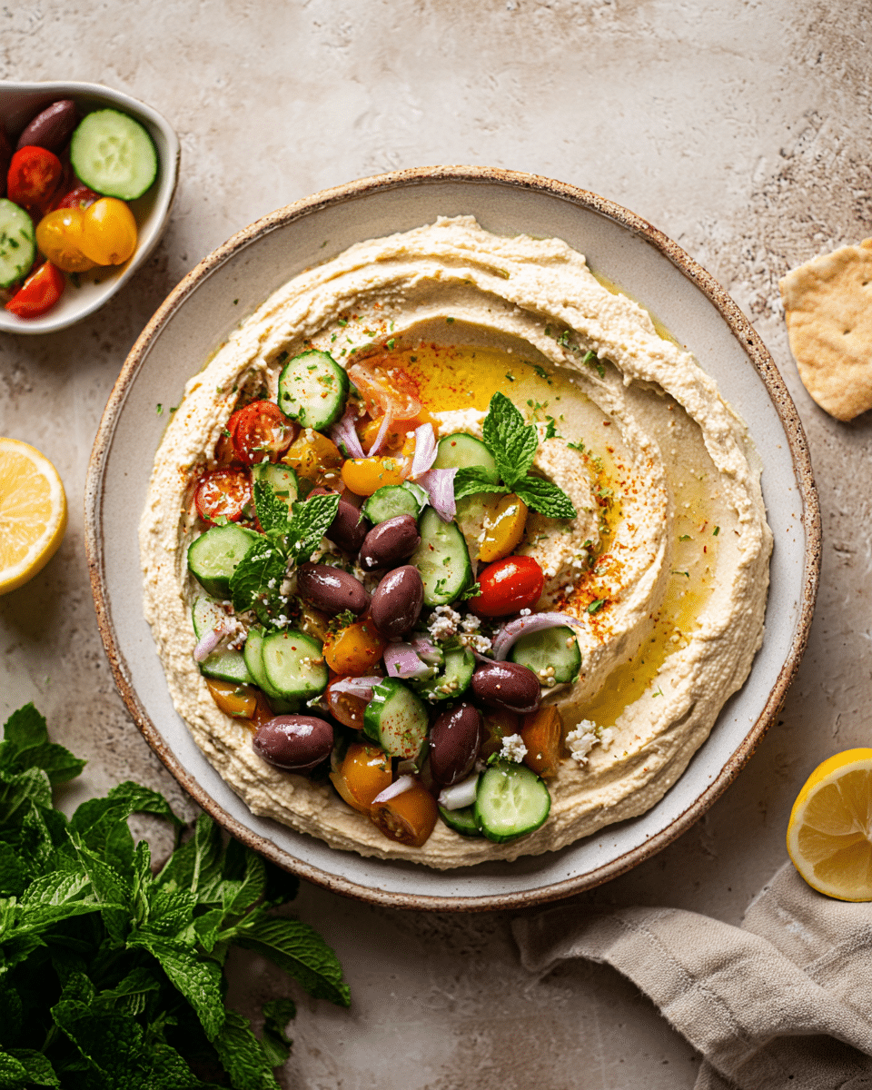 Loaded Mediterranean Hummus