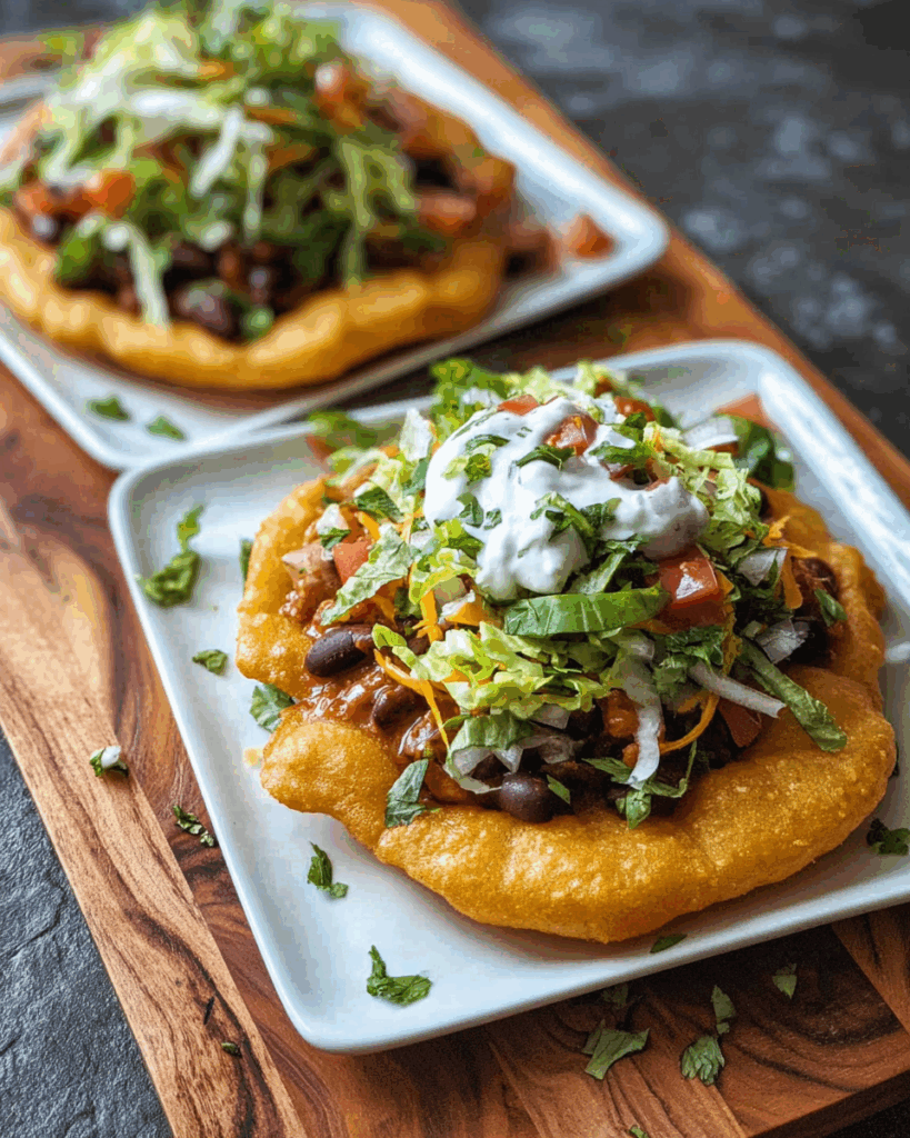 Navajo Tacos with Indian Fry Bread