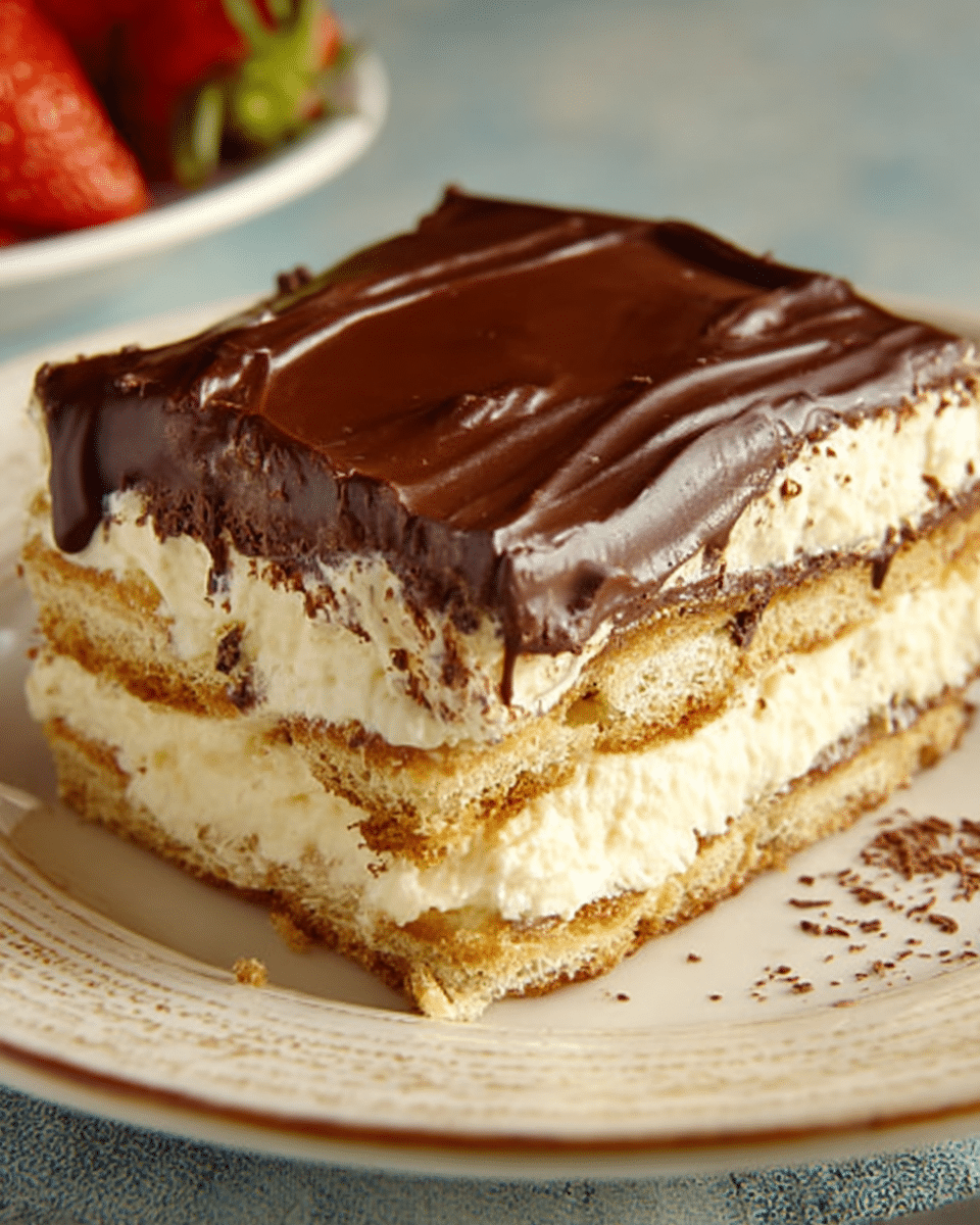 No-Bake Chocolate Eclair Dessert