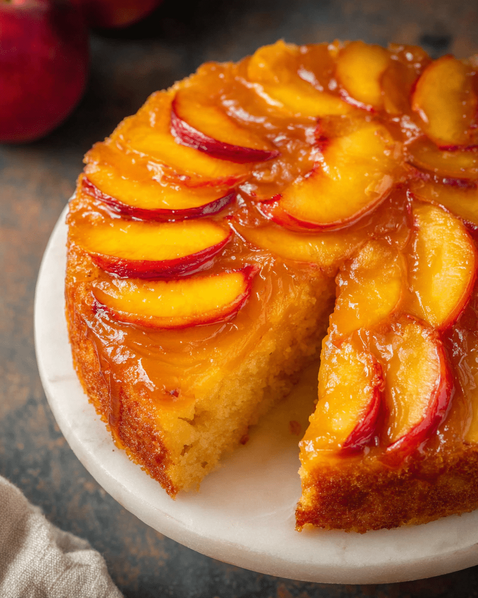 Peach Upside-Down Cake