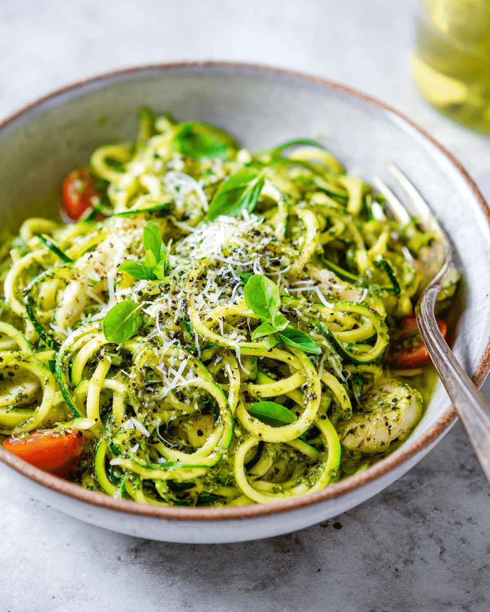 Pesto Zucchini Noodles