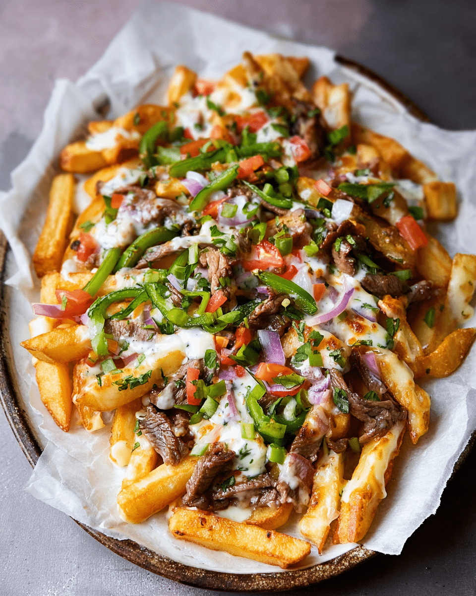 Philly Cheesesteak Loaded Fries