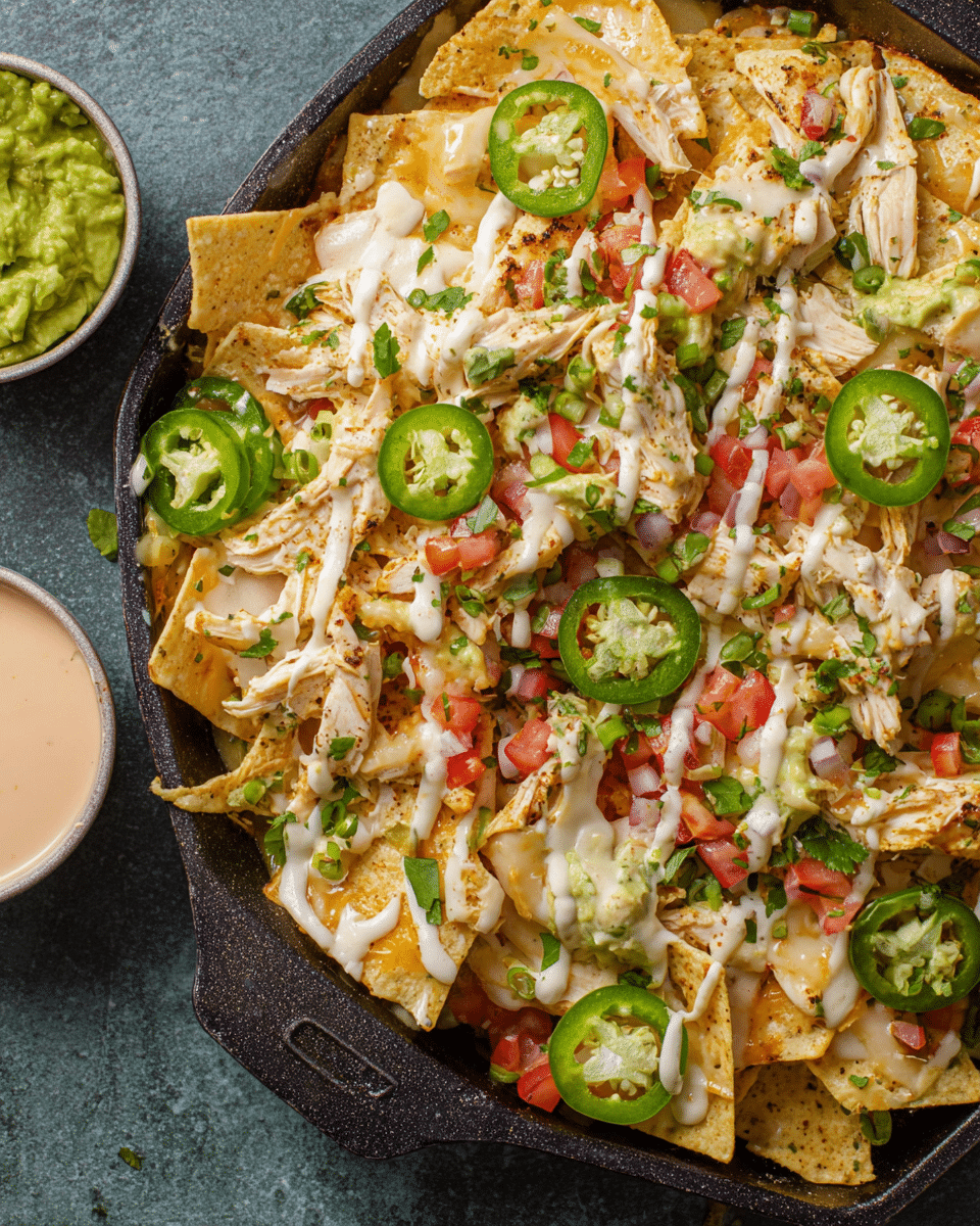 Queso Blanco Chicken Nachos