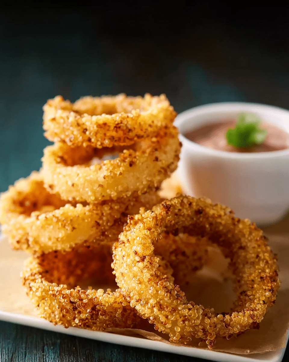 Quinoa-Crusted Onion Rings