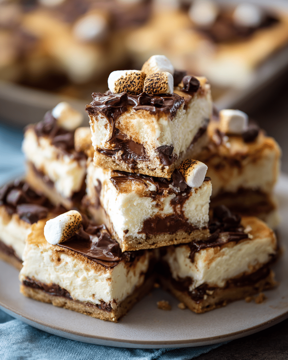 S'mores Cheesecake Bars