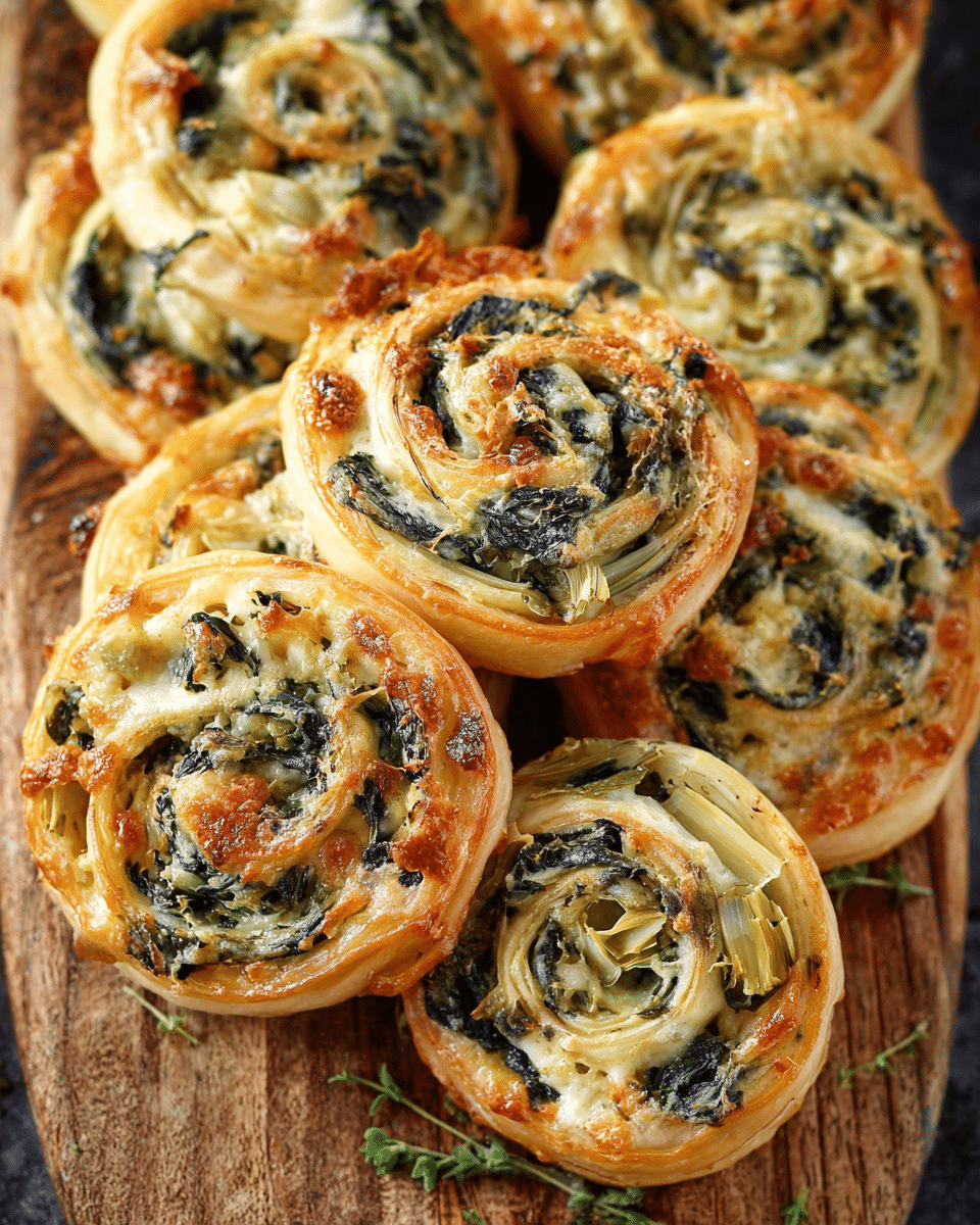 Spinach and Artichoke Swirls