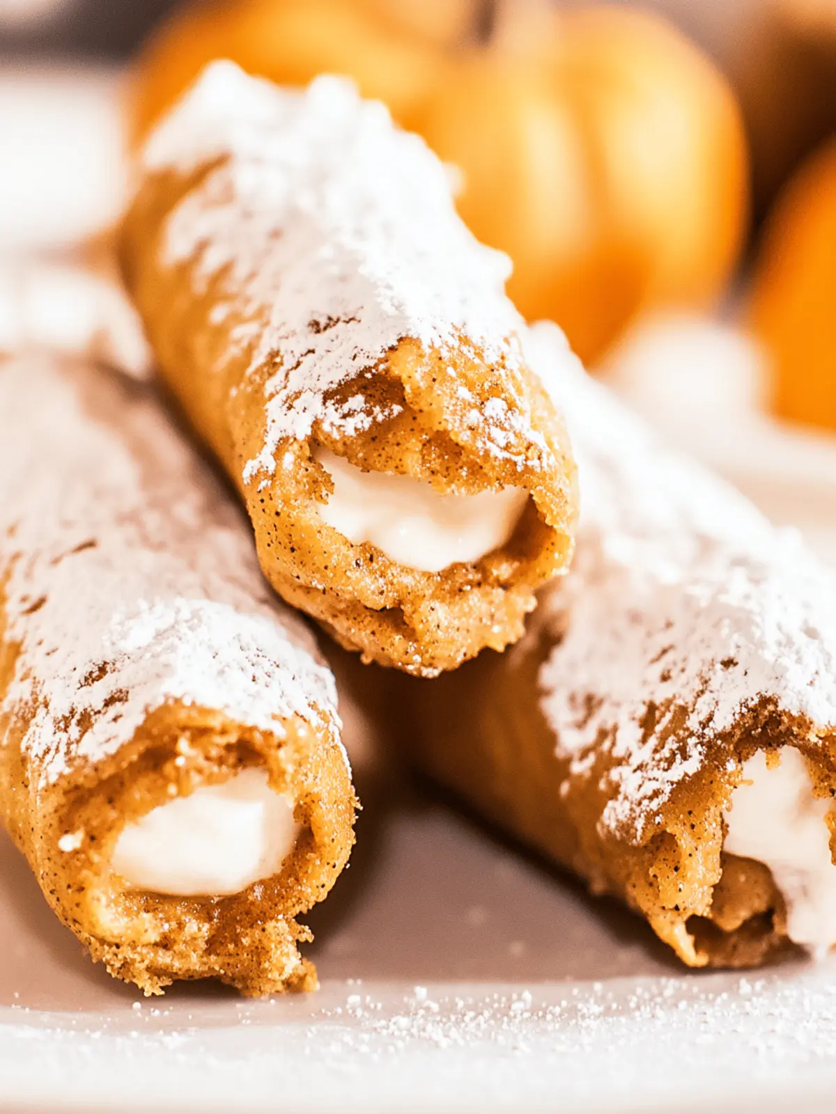 Pumpkin Spice Cannoli