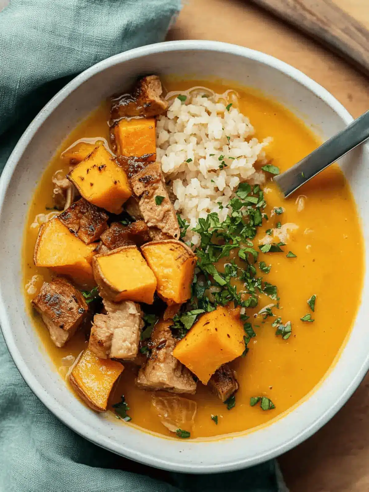 Turkey Sweet Potato Soup