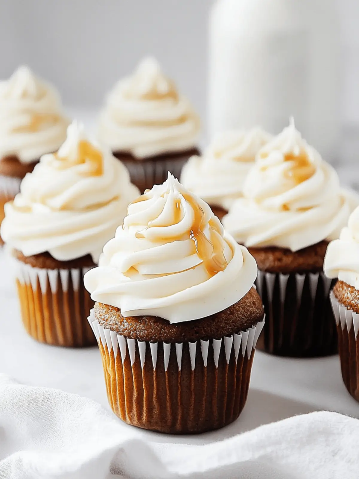 Sweet Potato Cupcakes with Salted Maple Caramel