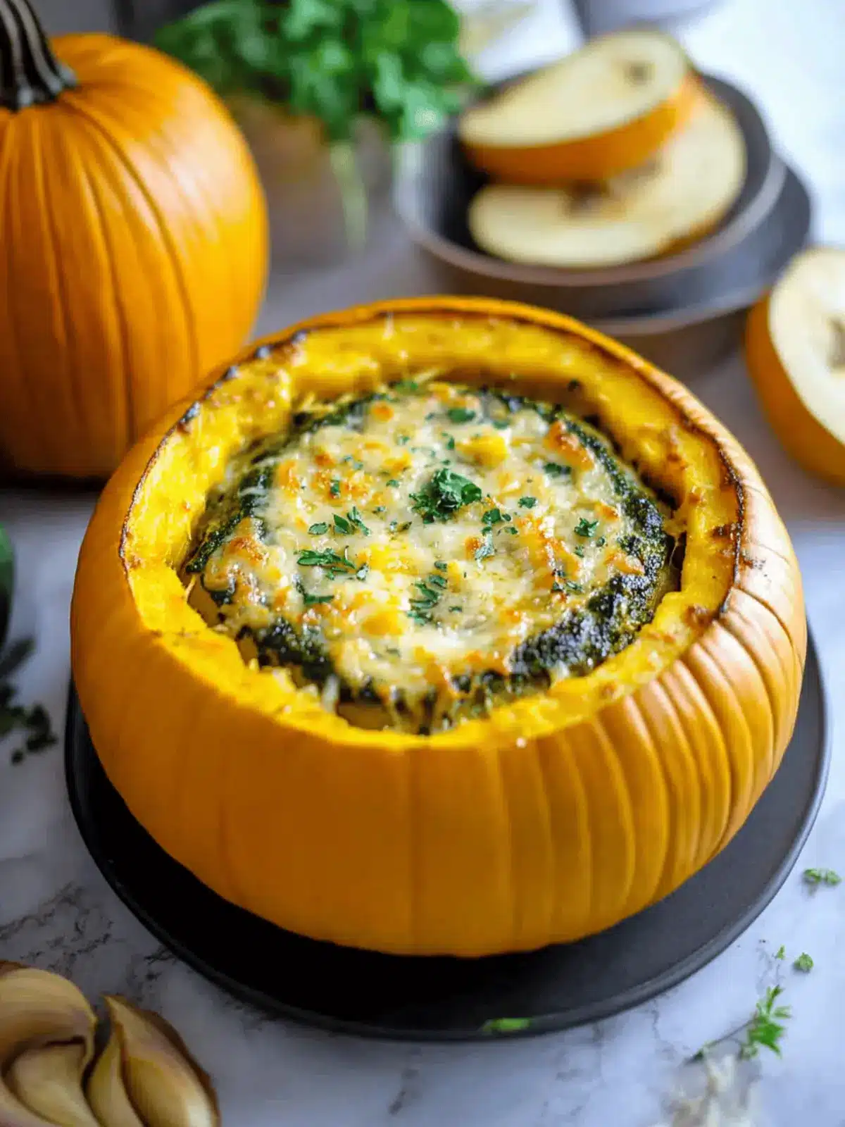 Cheese Stuffed Pumpkin