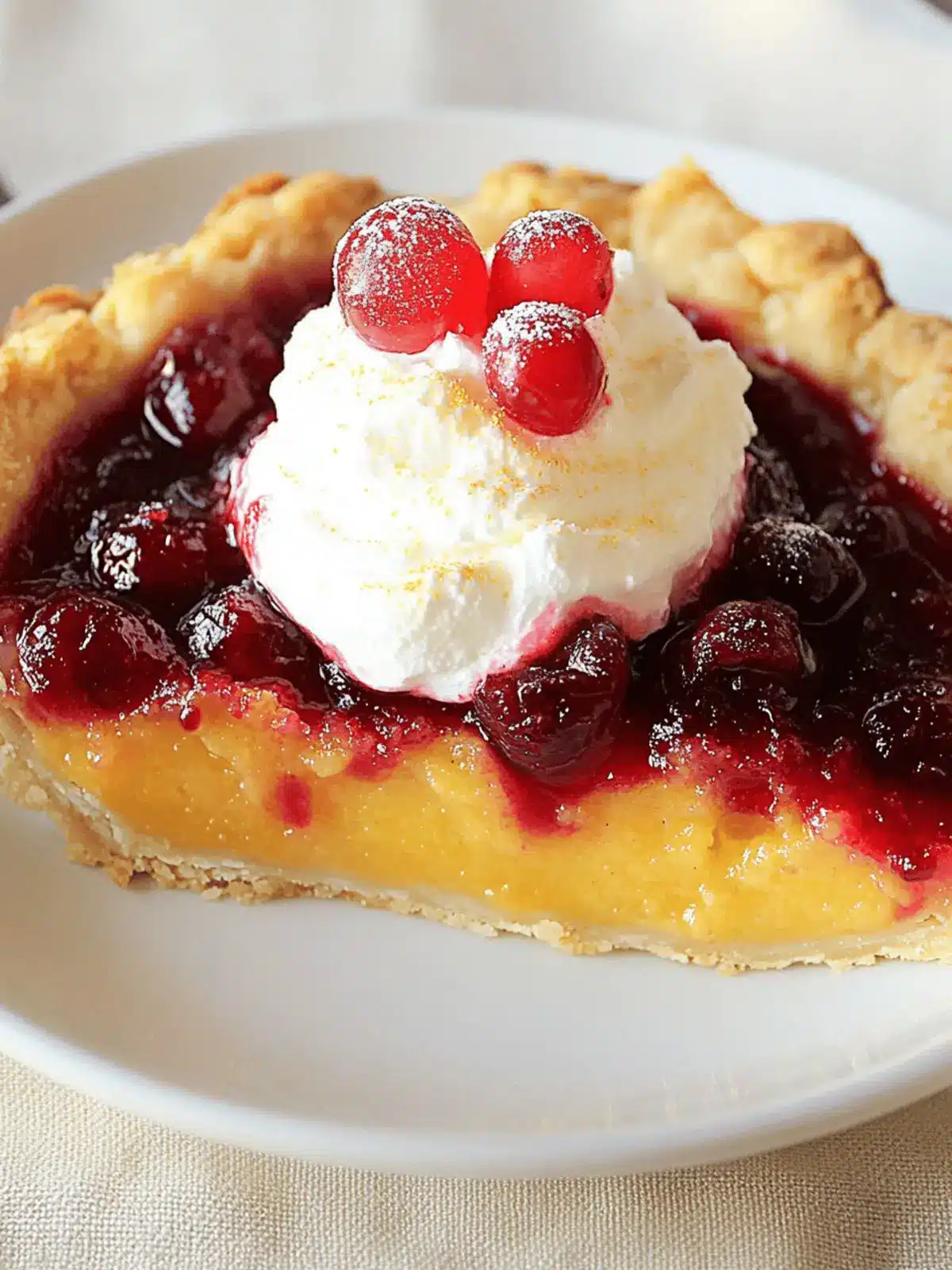 Cranberry-Squash Pie