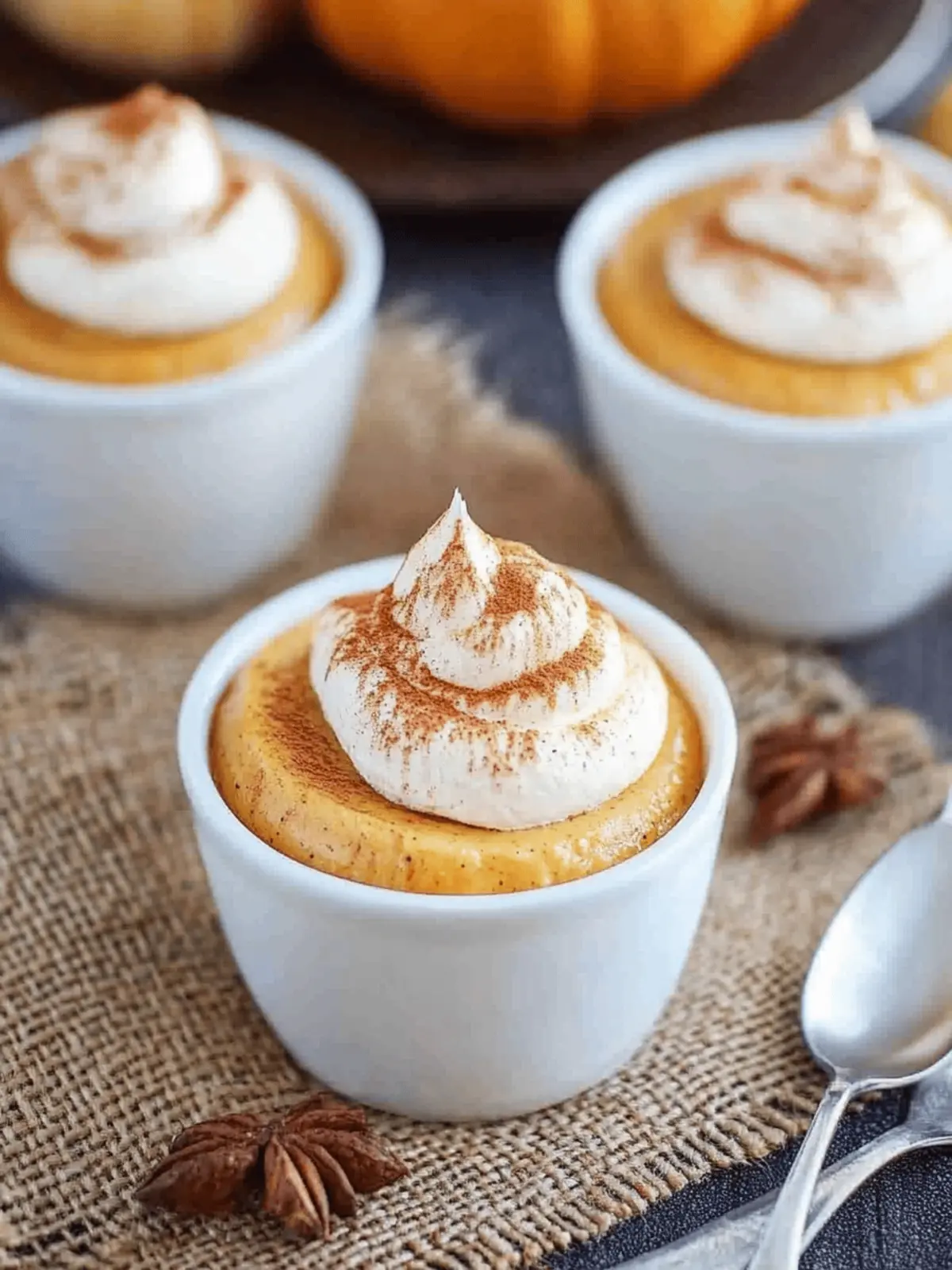 No bake pumpkin cheesecake mousse