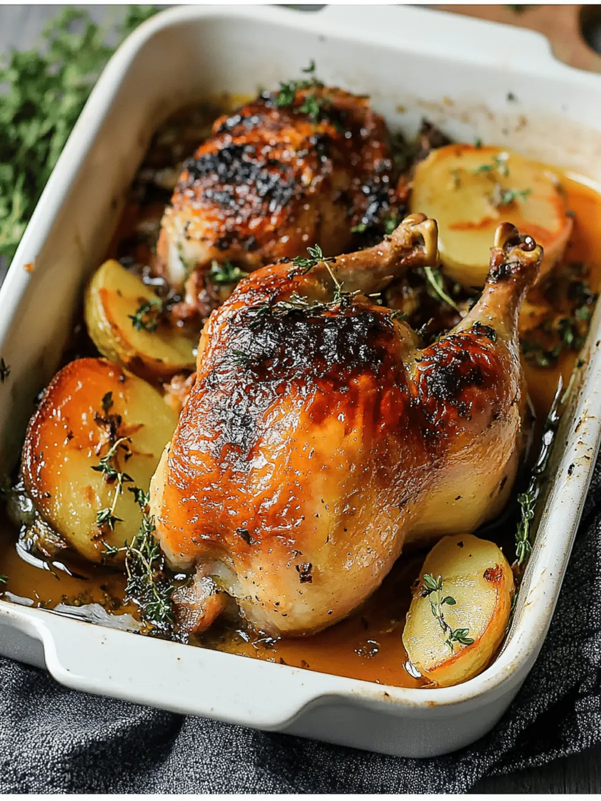Cider Maple Oven Roasted Cornish Hen