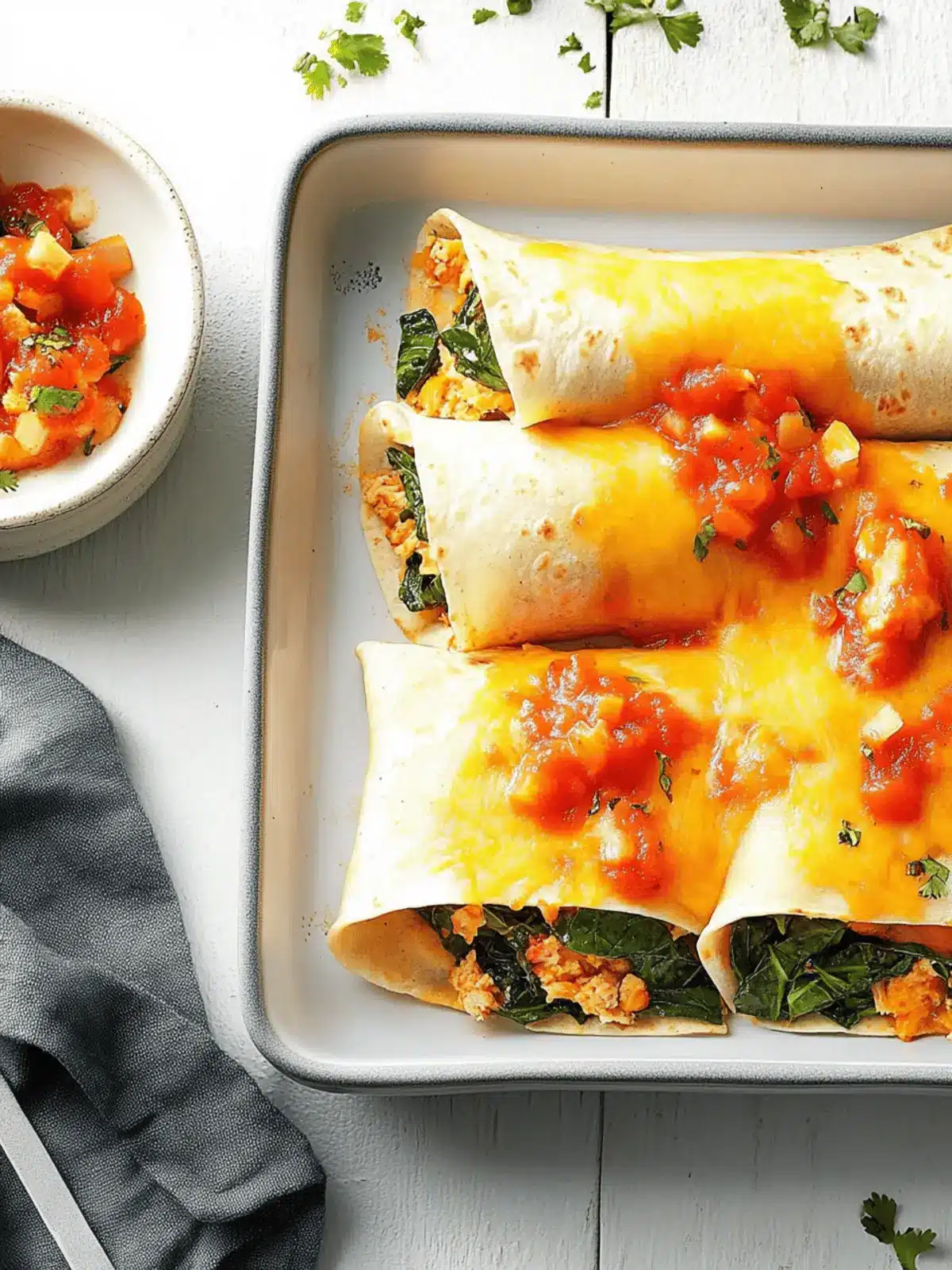 Spinach Burritos