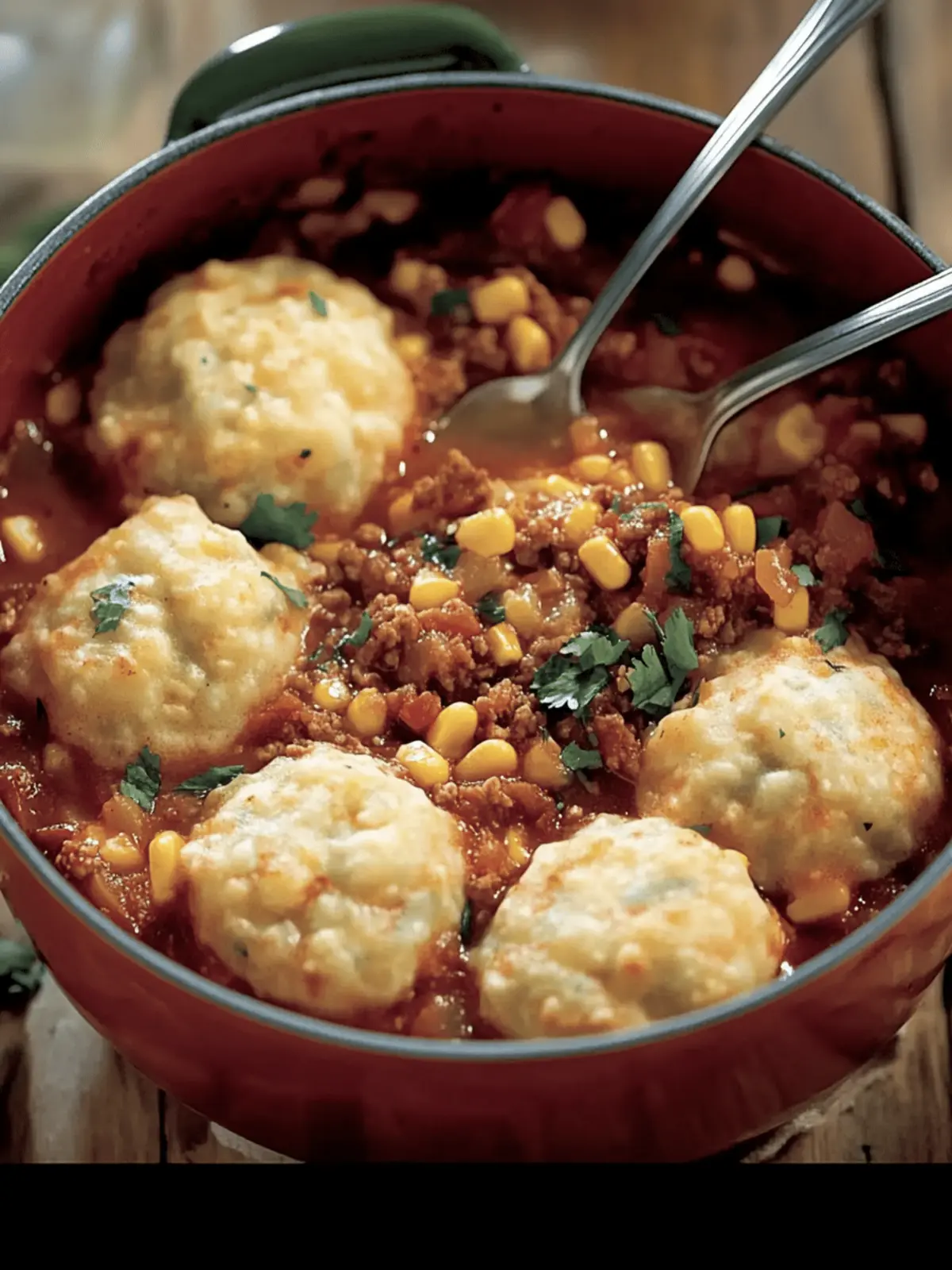 Chili with Corn Dumplings