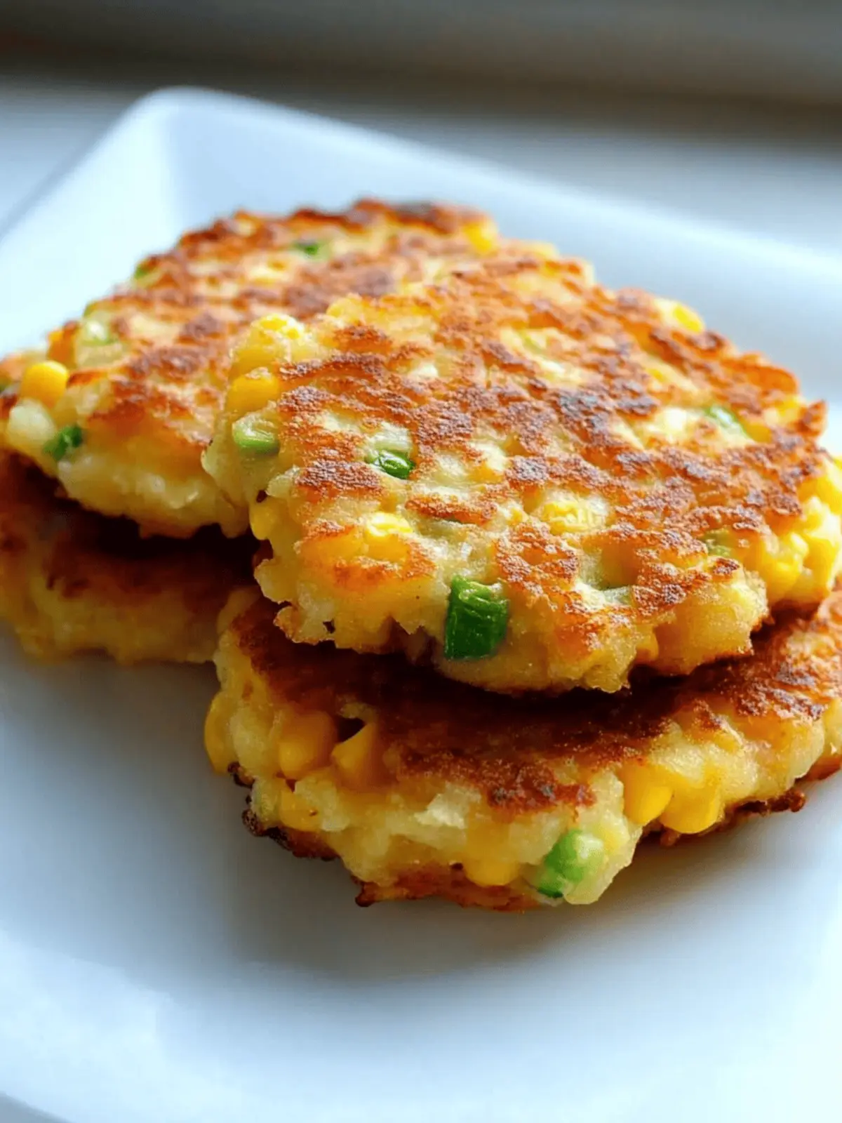 Potato and Sweet Corn Fritters
