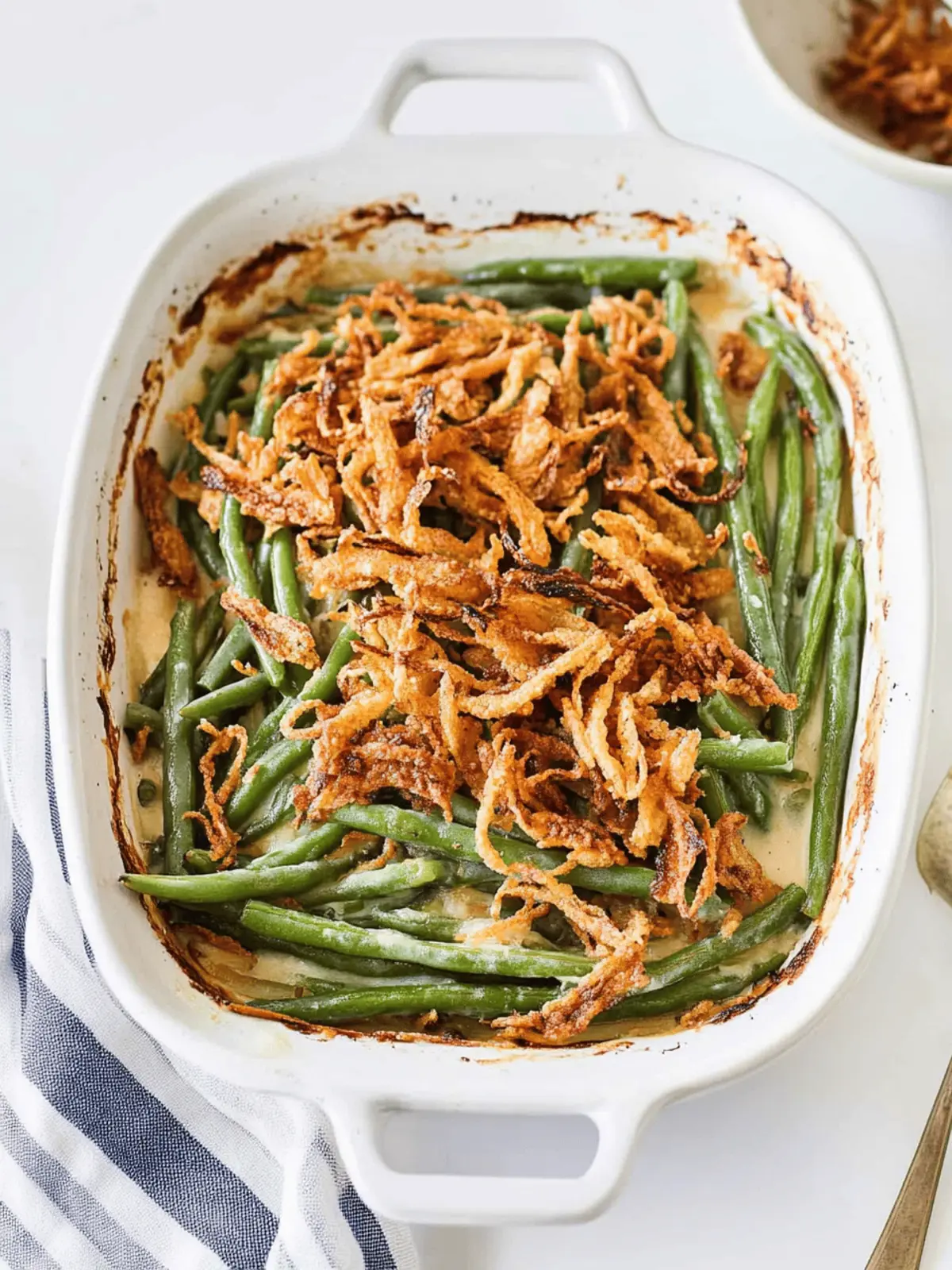 Green Bean Casserole with Crispy Onions