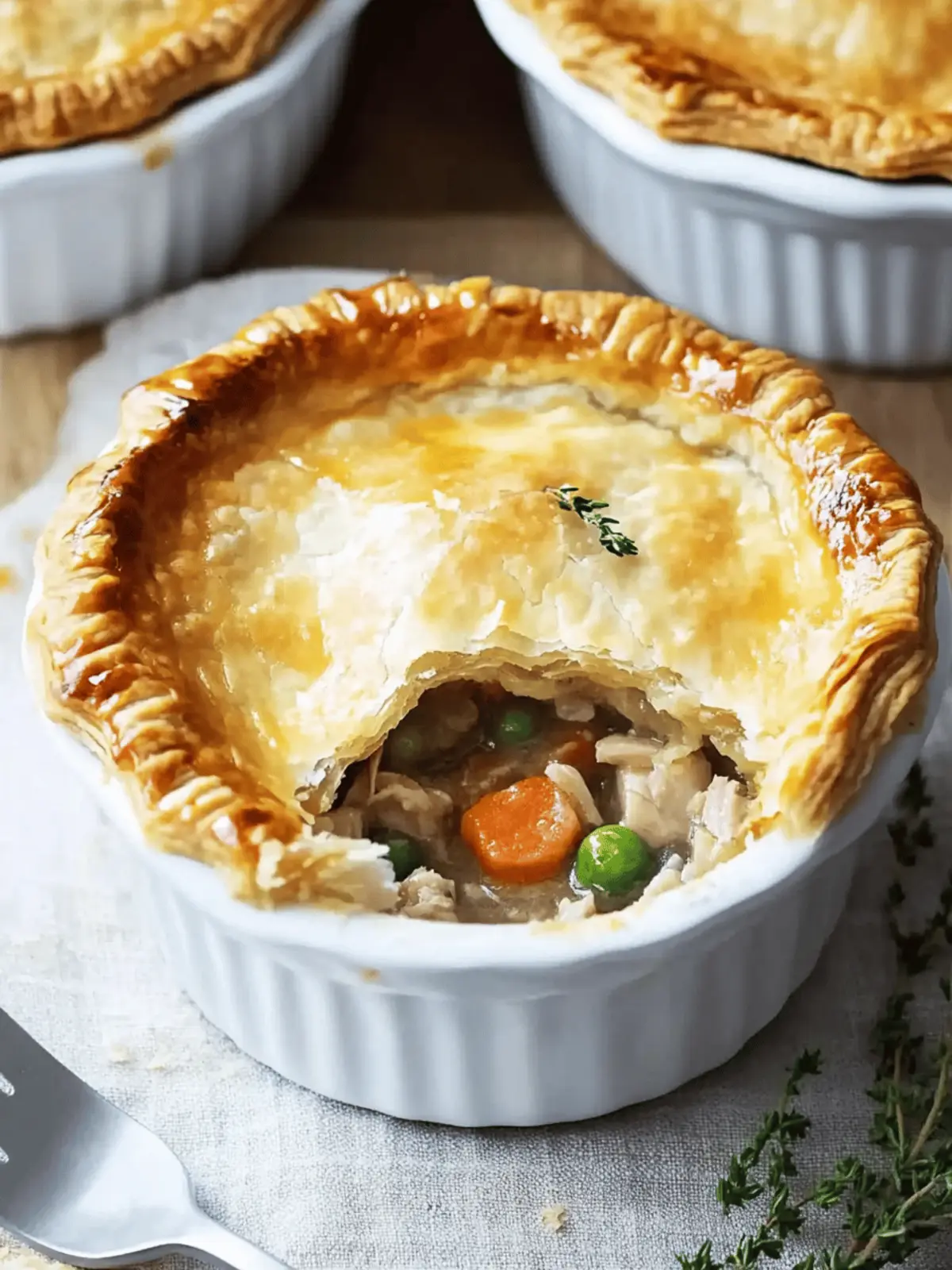 Leftover Turkey Pot Pies