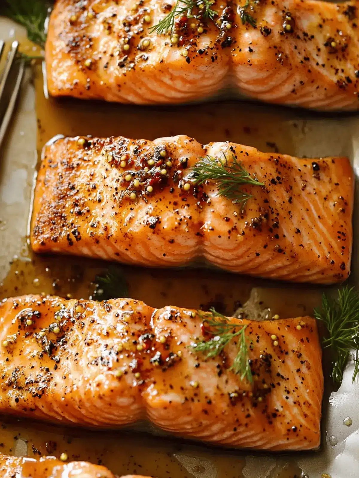 Maple Mustard Glazed Salmon