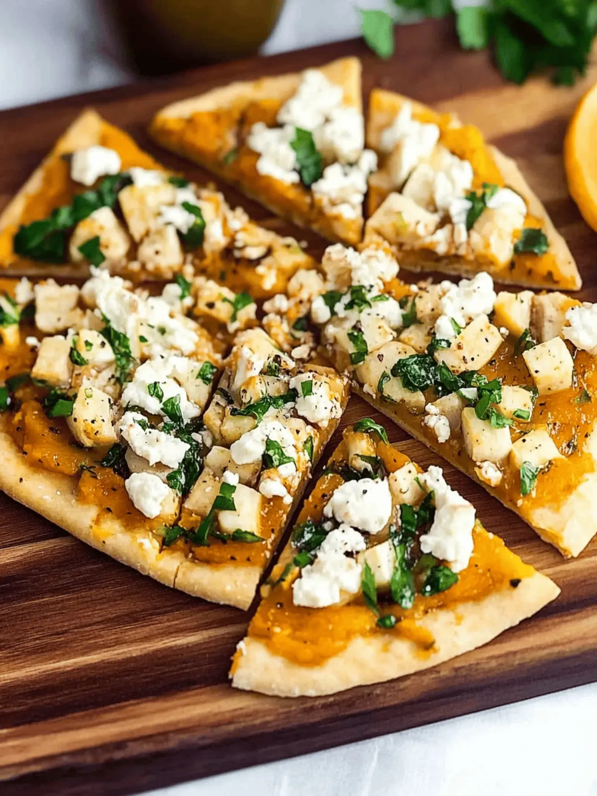 Acorn Squash and Goat Cheese Flatbread