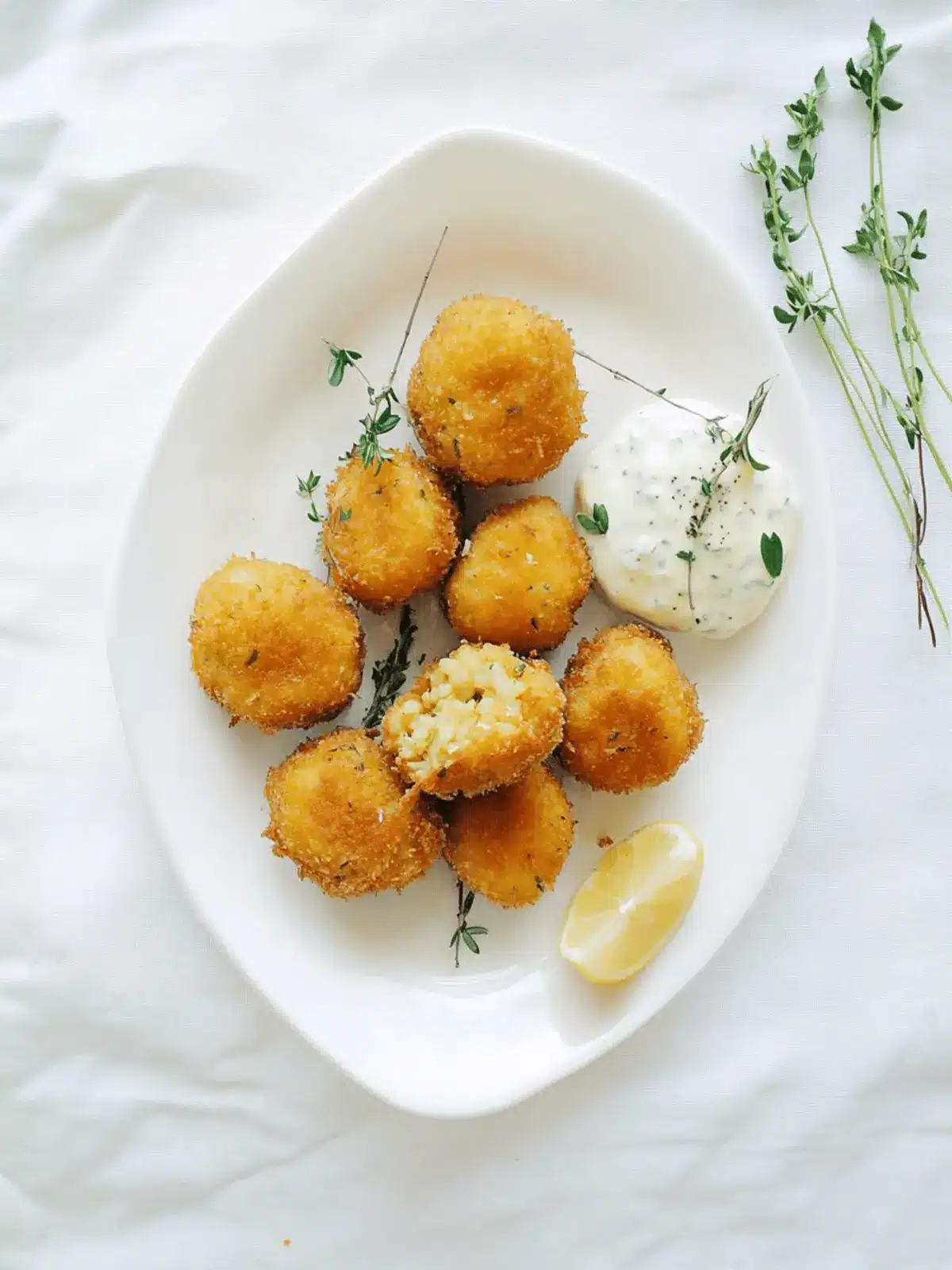 Pumpkin Rice Croquettes with Tarragon Mayonnaise