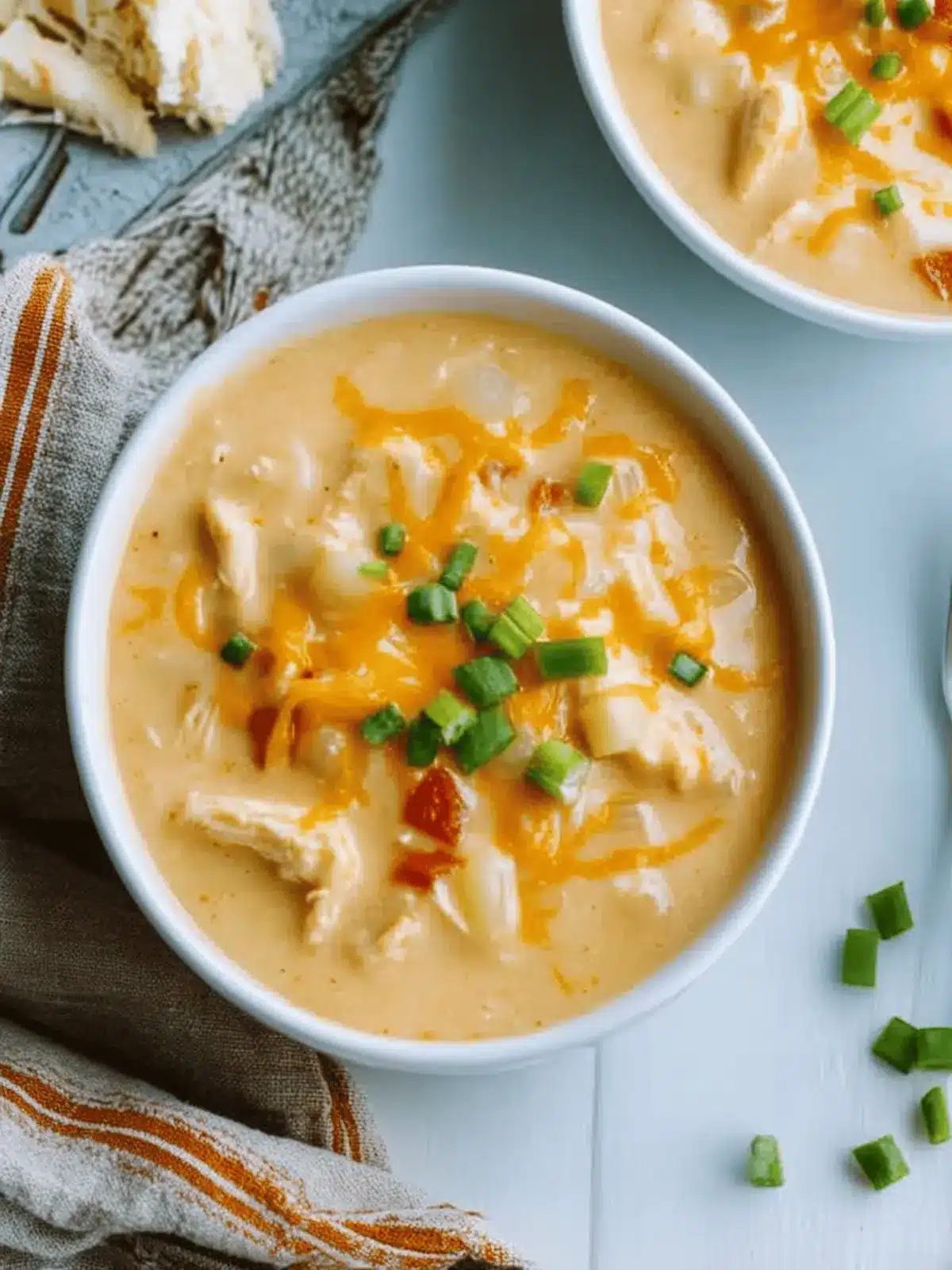 Cheesy Buffalo Chicken Chowder