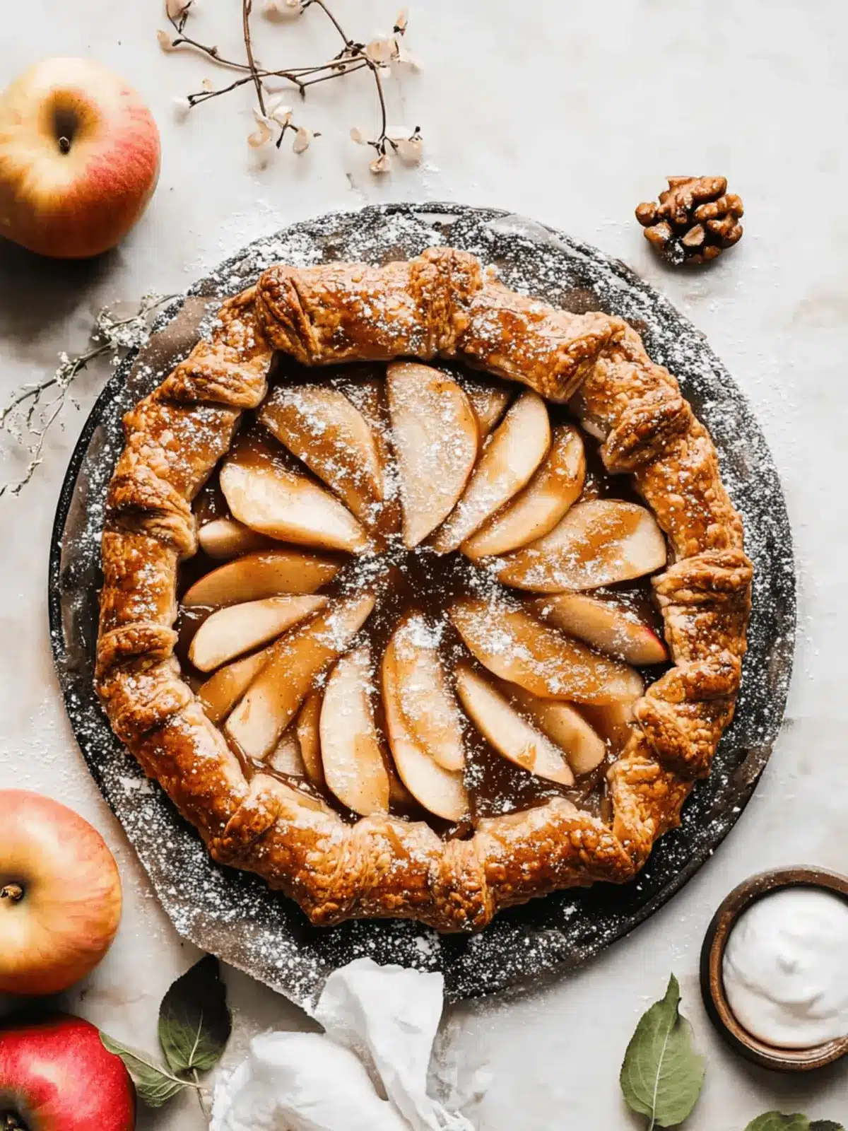salted caramel apple galette