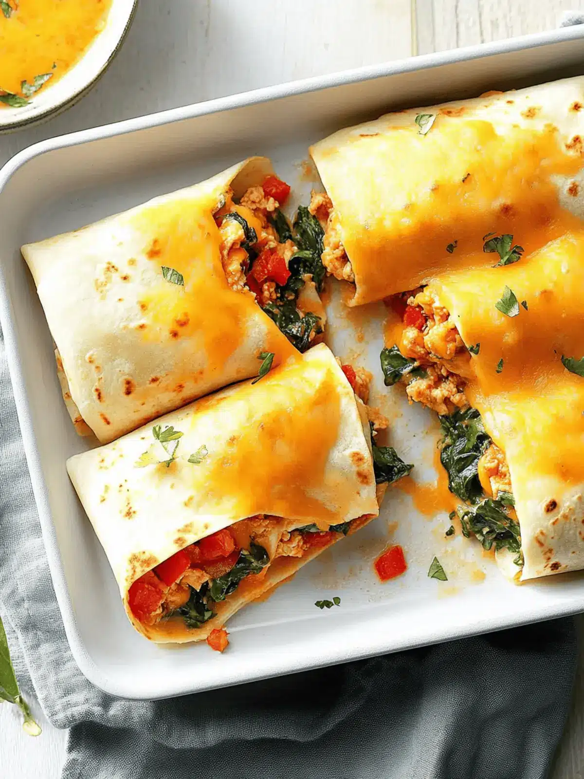 Spinach Burritos