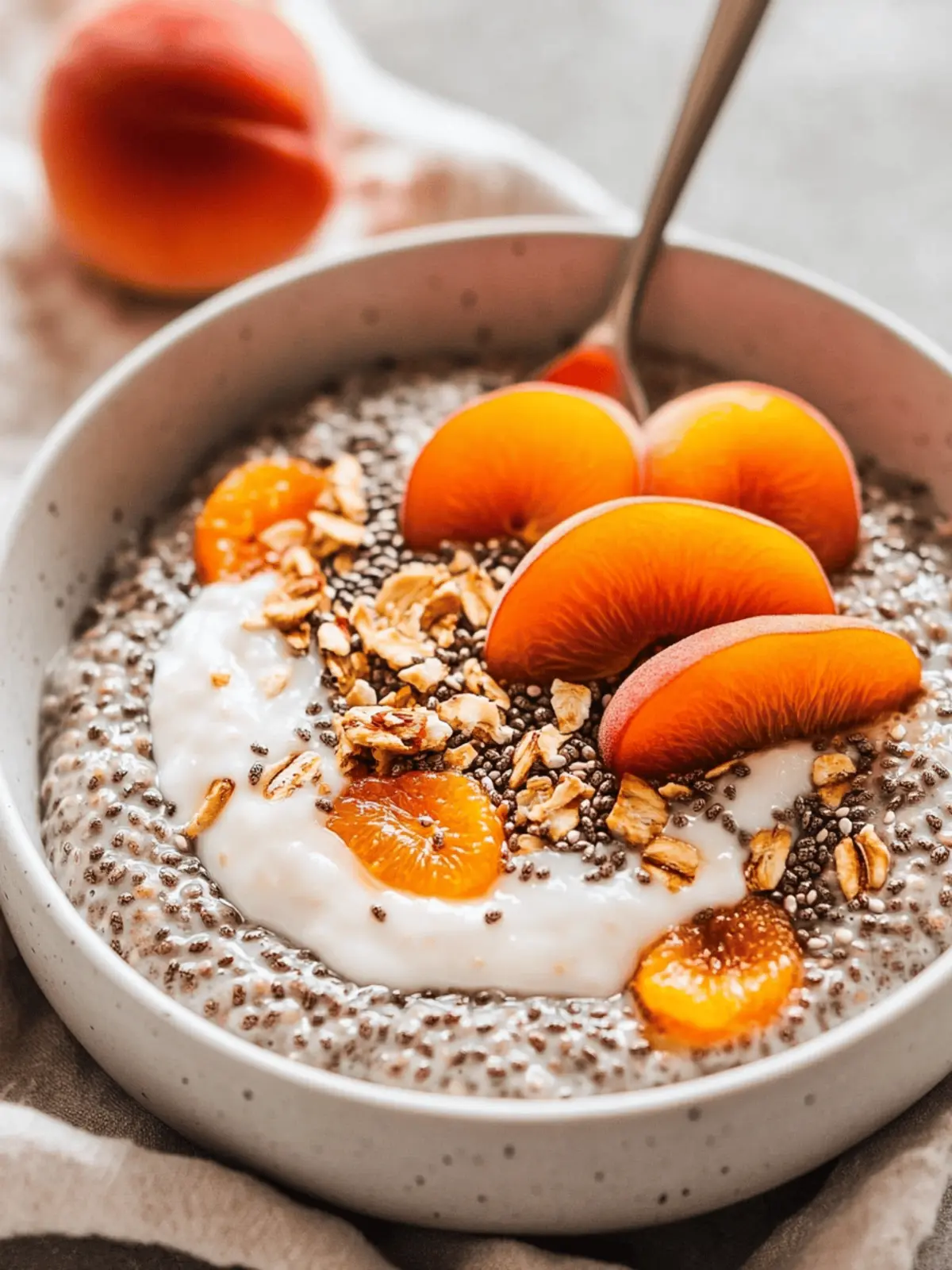 Chia Seed Porridge with Apricots
