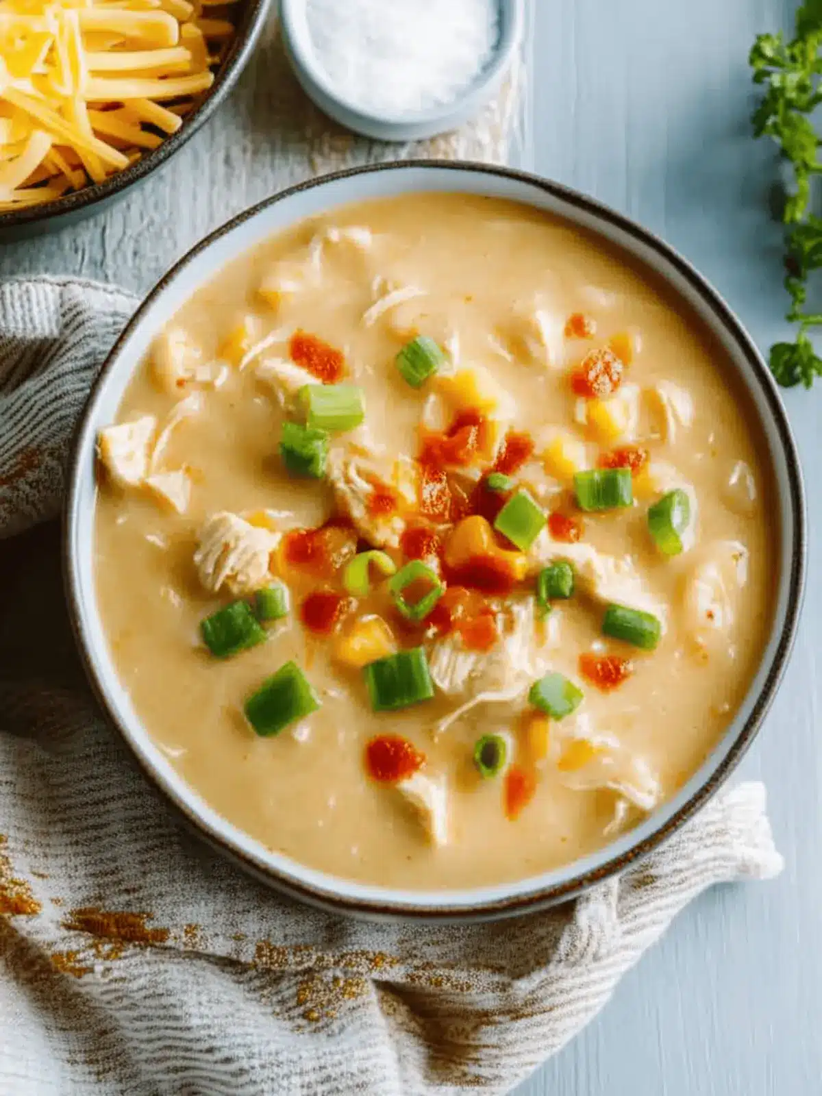 Cheesy Buffalo Chicken Chowder