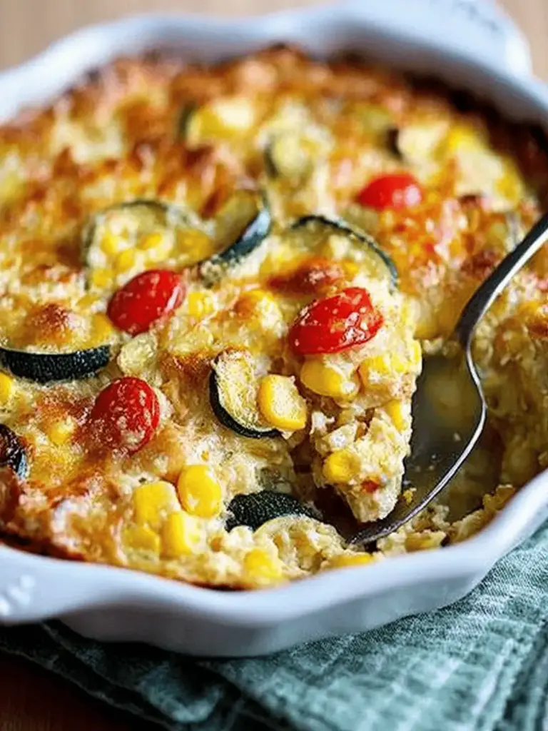 Corn and Vegetable Gratin With Cumin