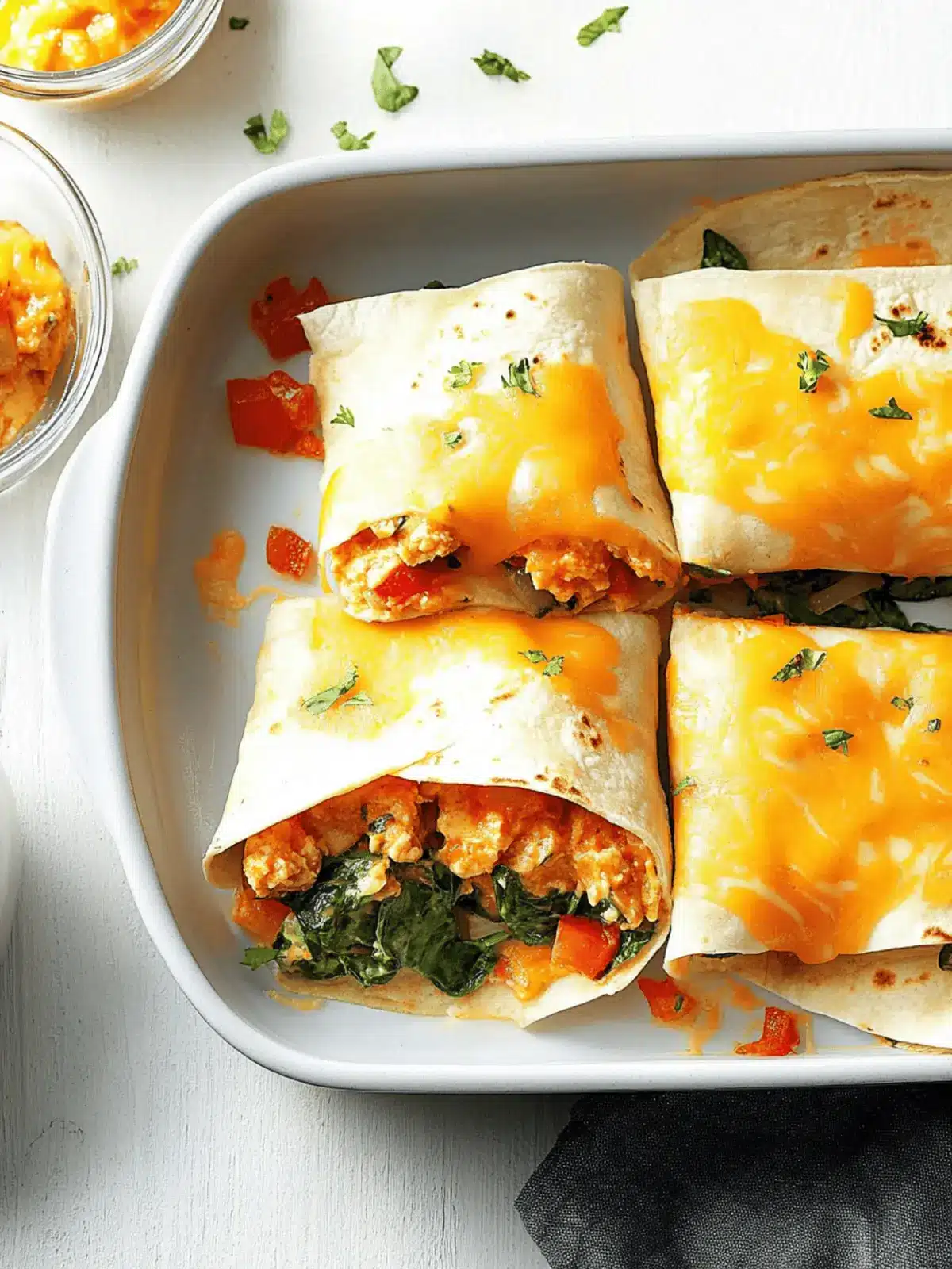 Spinach Burritos