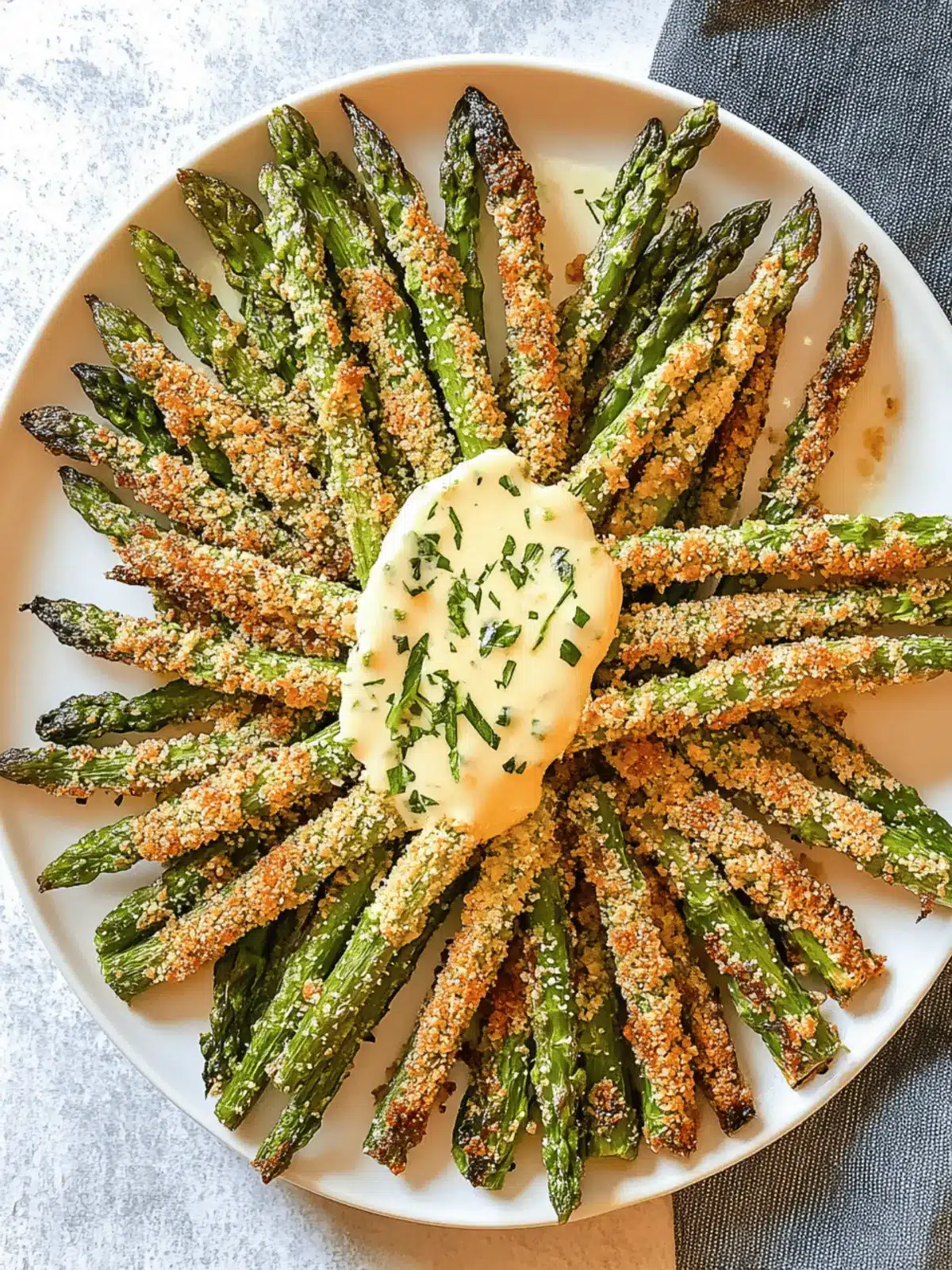 Parmesan Crusted Asparagus Spears