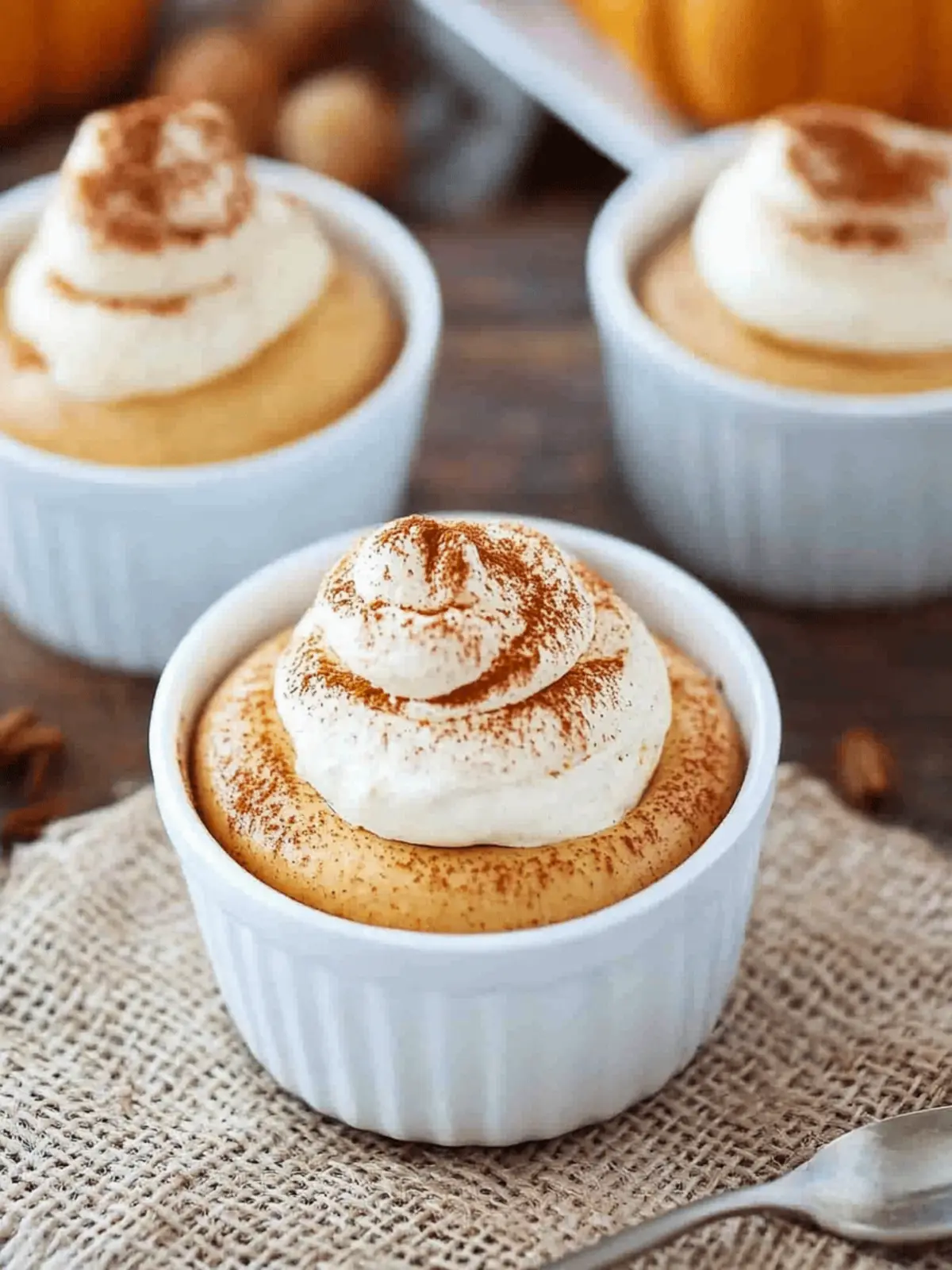 No bake pumpkin cheesecake mousse
