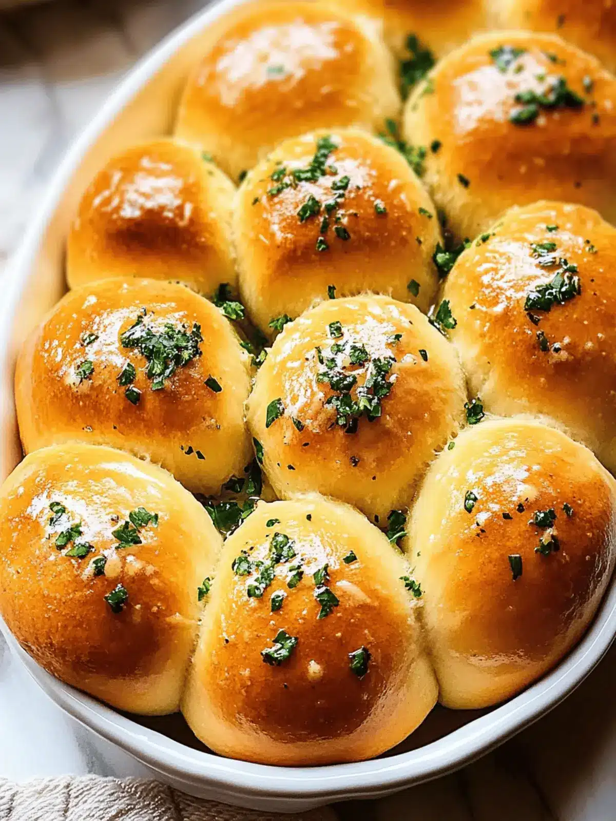 Garlic Butter Dinner Rolls