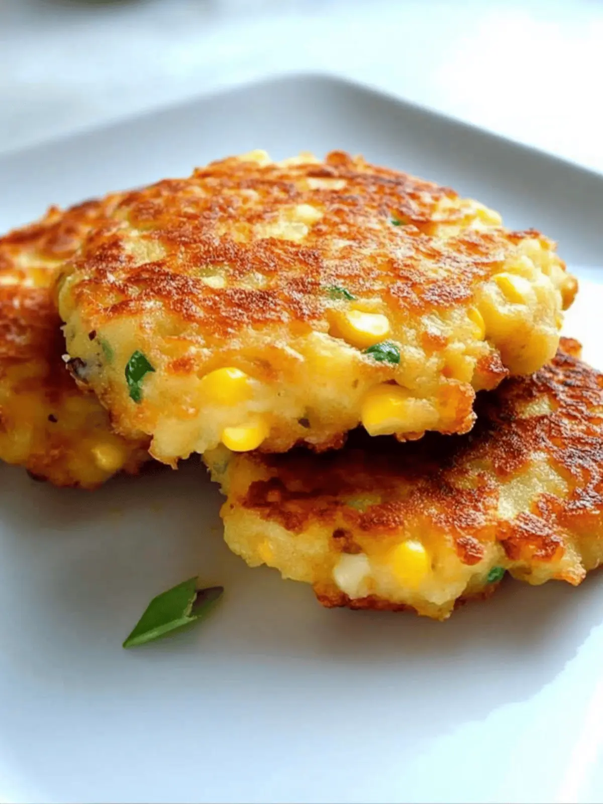 Potato and Sweet Corn Fritters