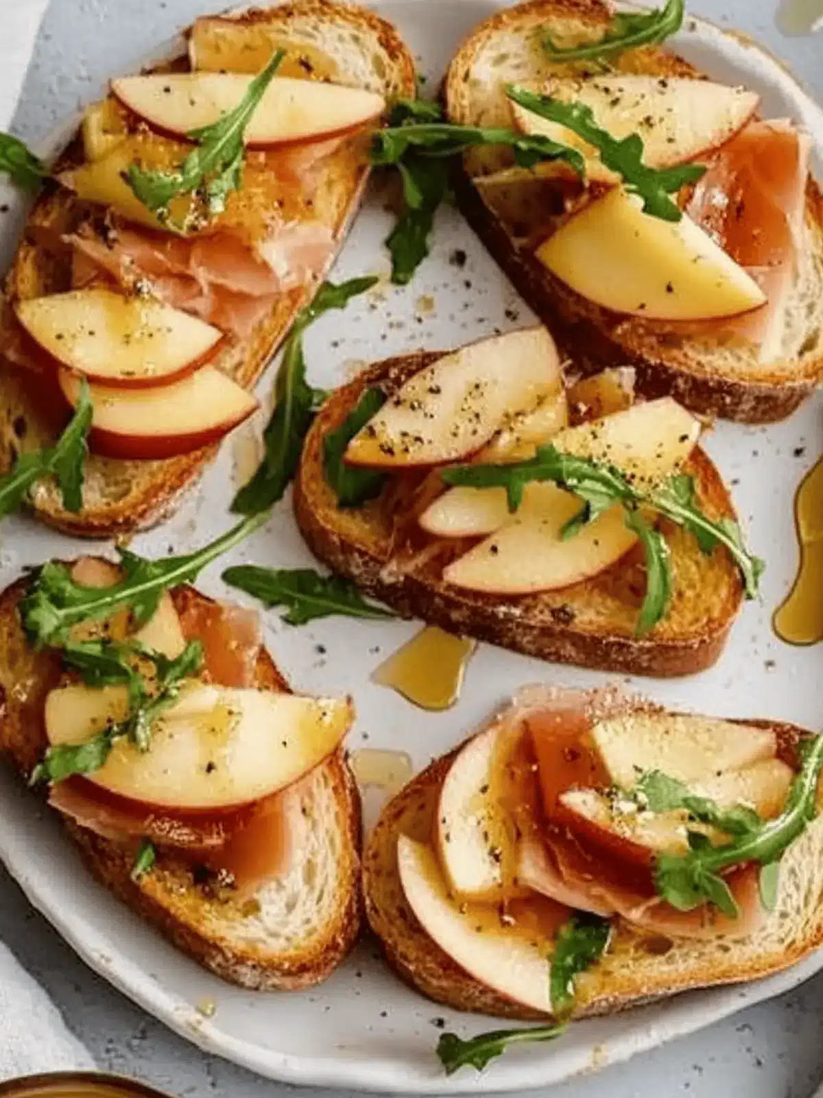 Apple & Brie Crostini with Hot Honey