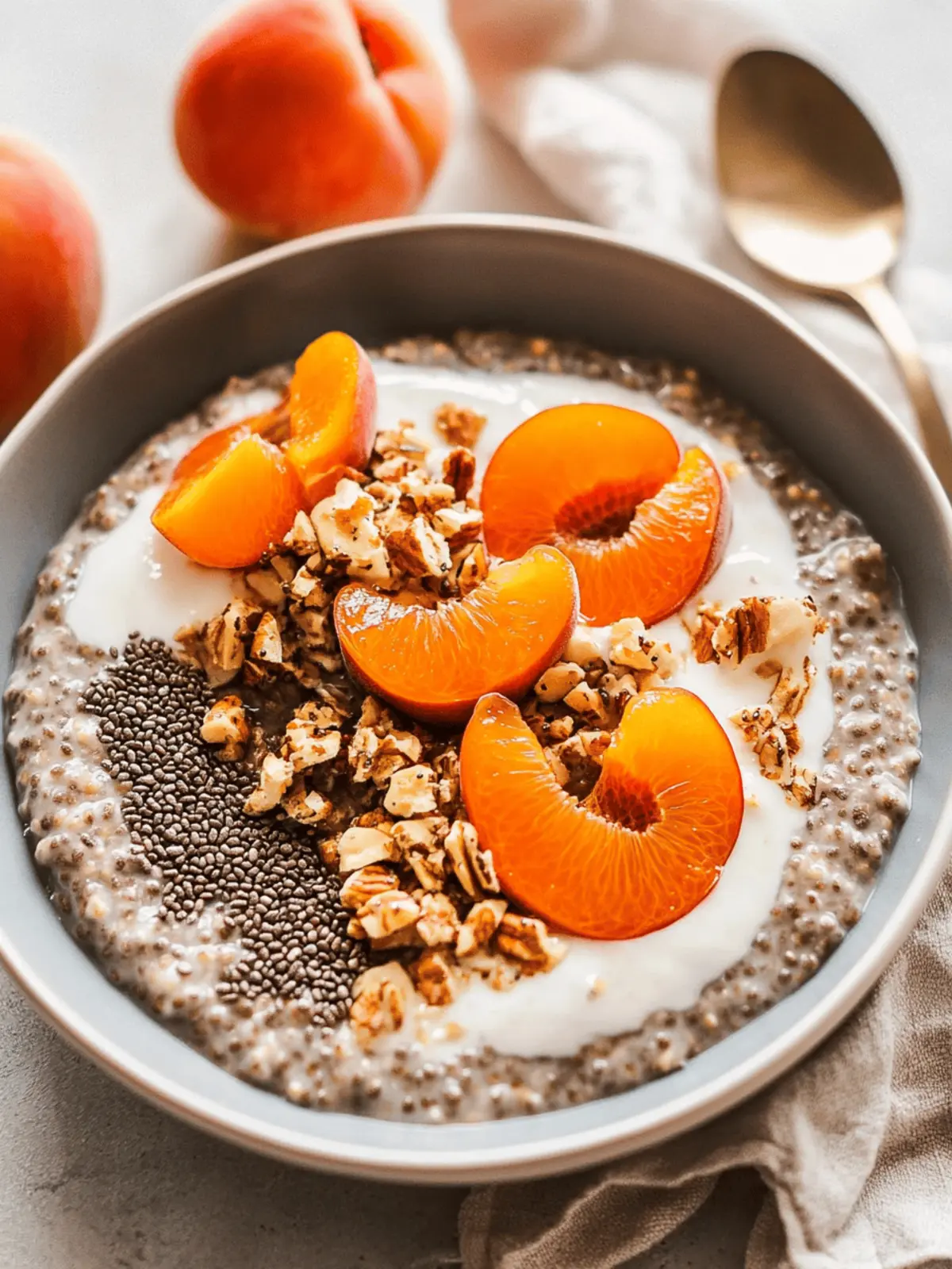 Chia Seed Porridge with Apricots