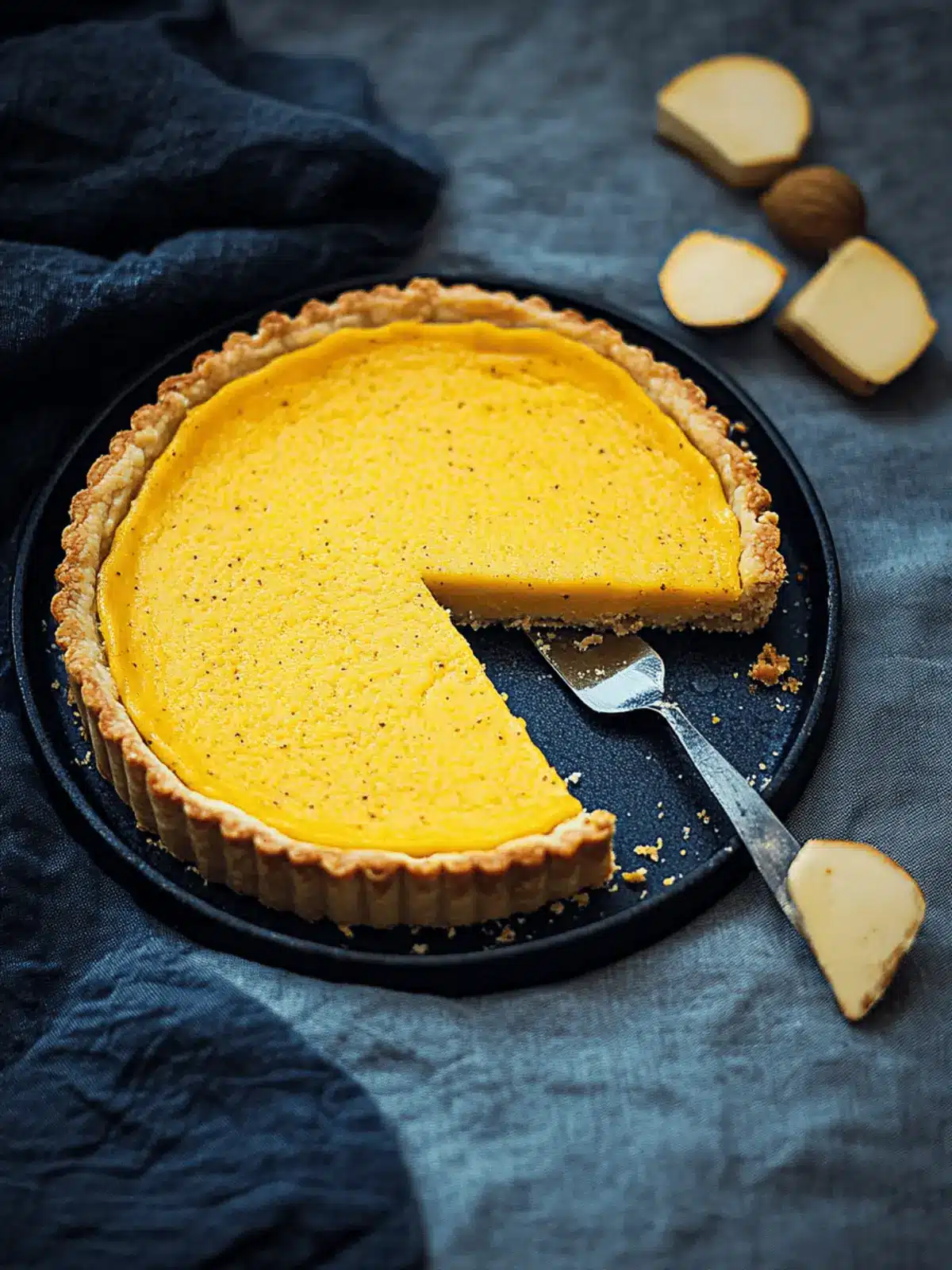 corn and cardamom tart